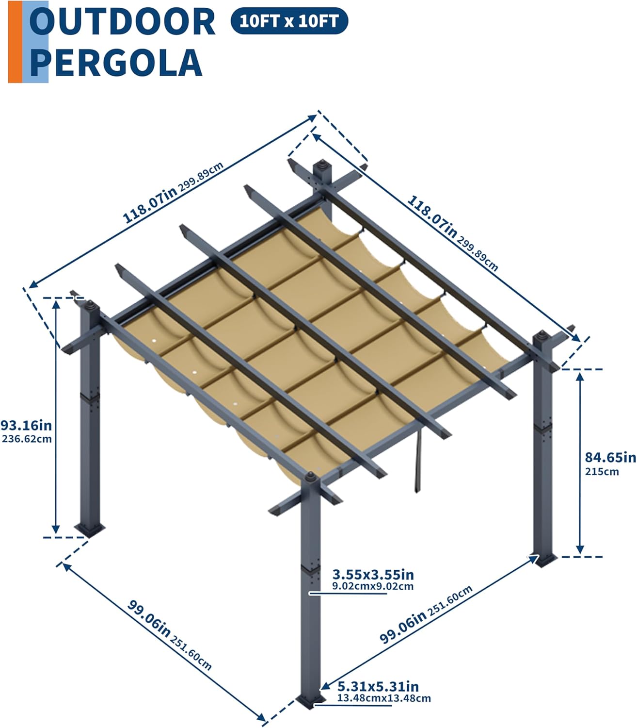 Qeetex A-PHO-335EPHUH Pergolas-2 - View #4