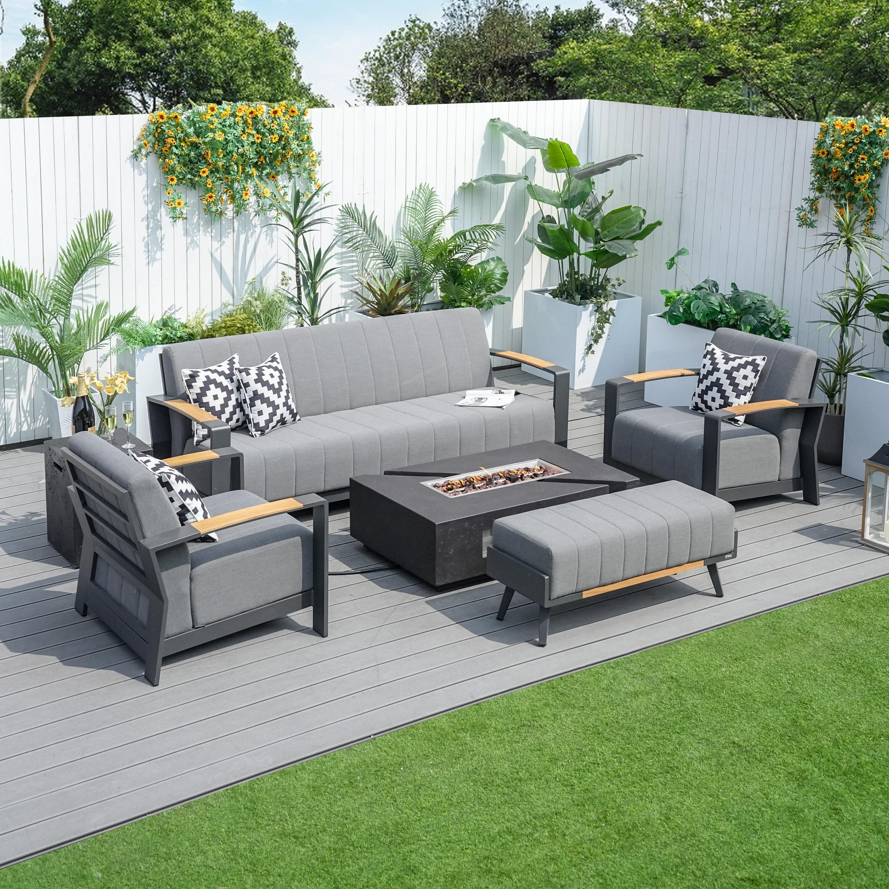 Direct Wicker DWG-2335G&24913BK Patio-Conversation-Sets - View #3