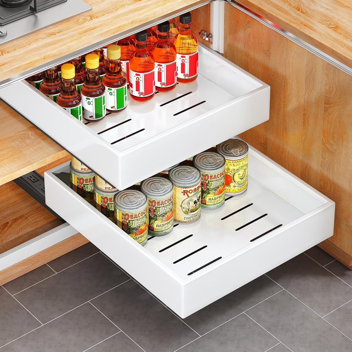 Aoibox LABVPHLQ Pull-Out-Cabinet-Baskets - View #3