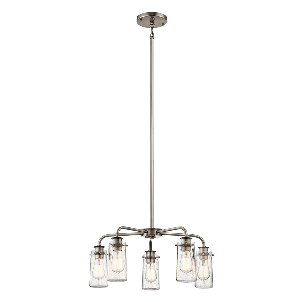 Kichler Braelyn 5-Light Classic Pewter Modern/Contemporary Dry Rated ...