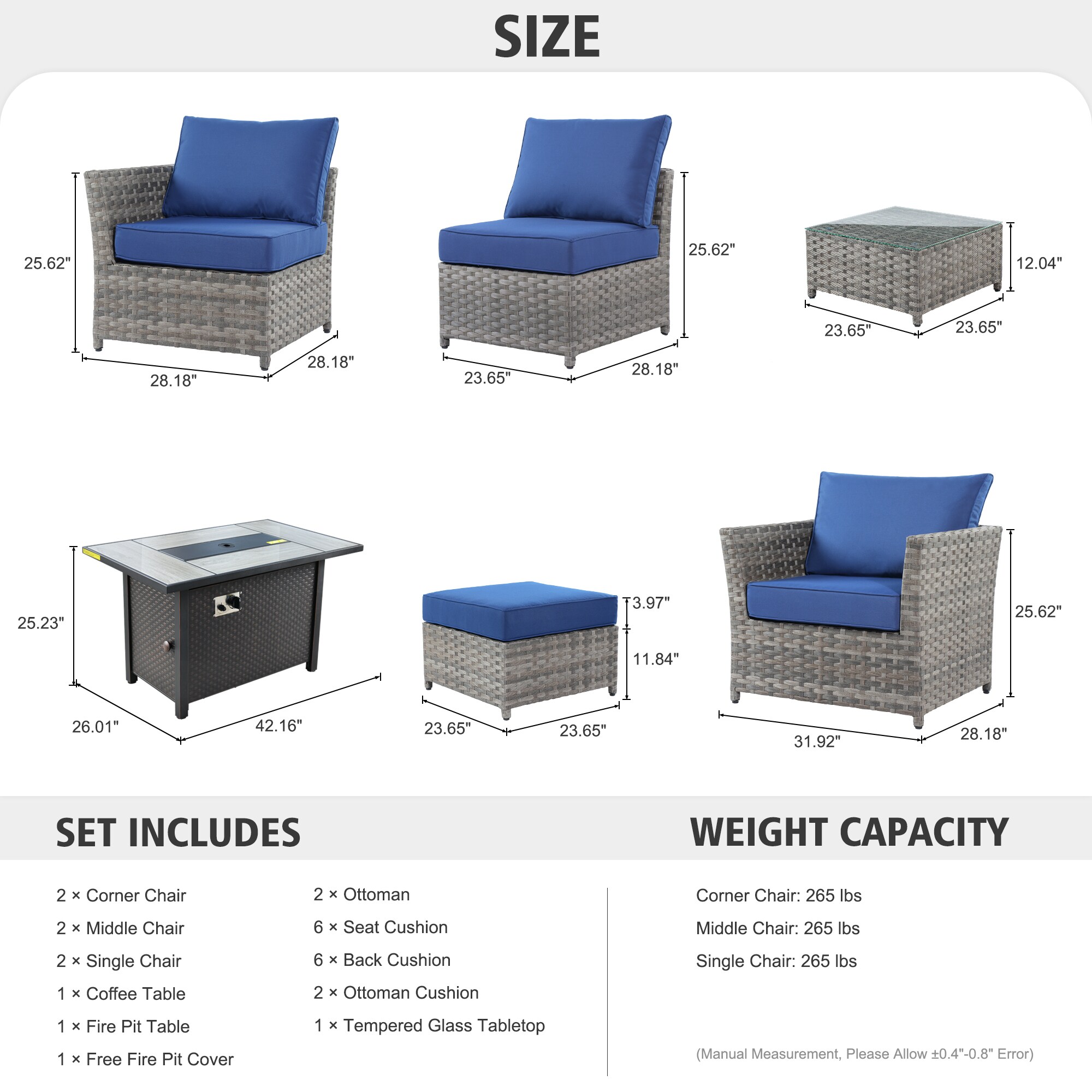 Ovios RFP03BS7-9 Patio-Conversation-Sets - View #9