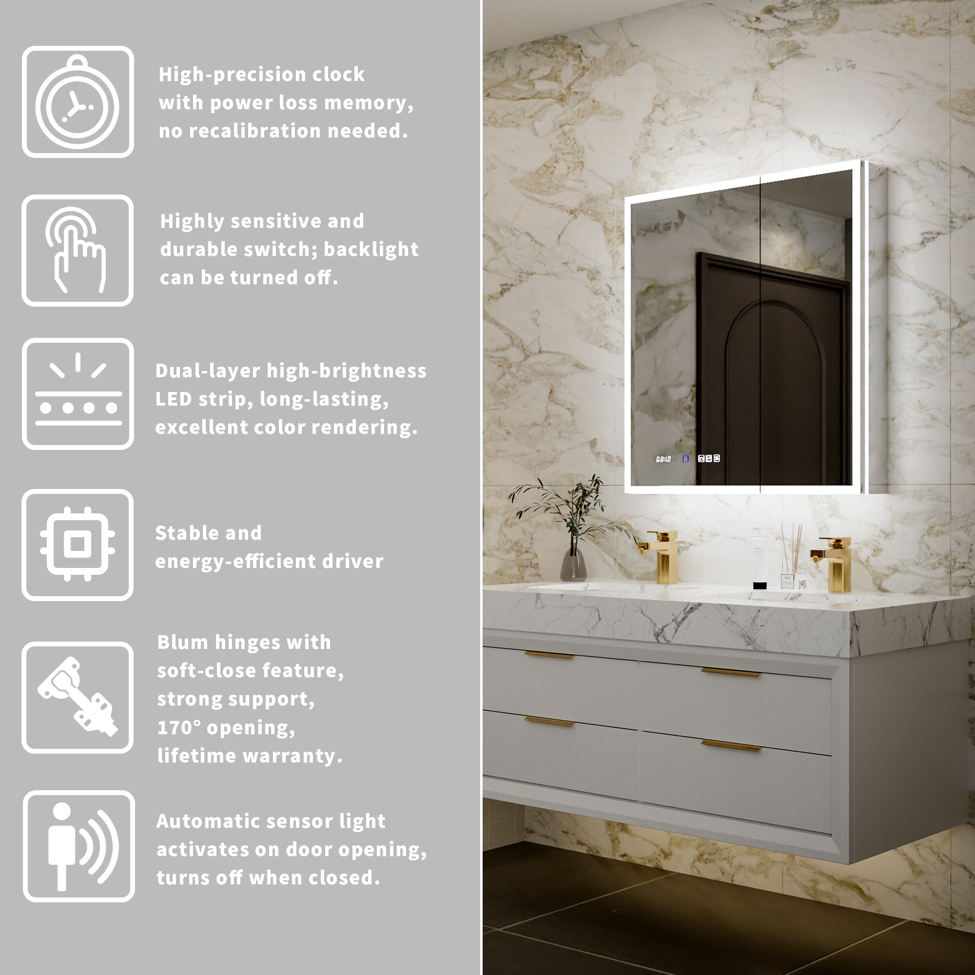 AAZJ JDEX-V12MED3032 Bathroom-Medicine-Cabinets - View #2