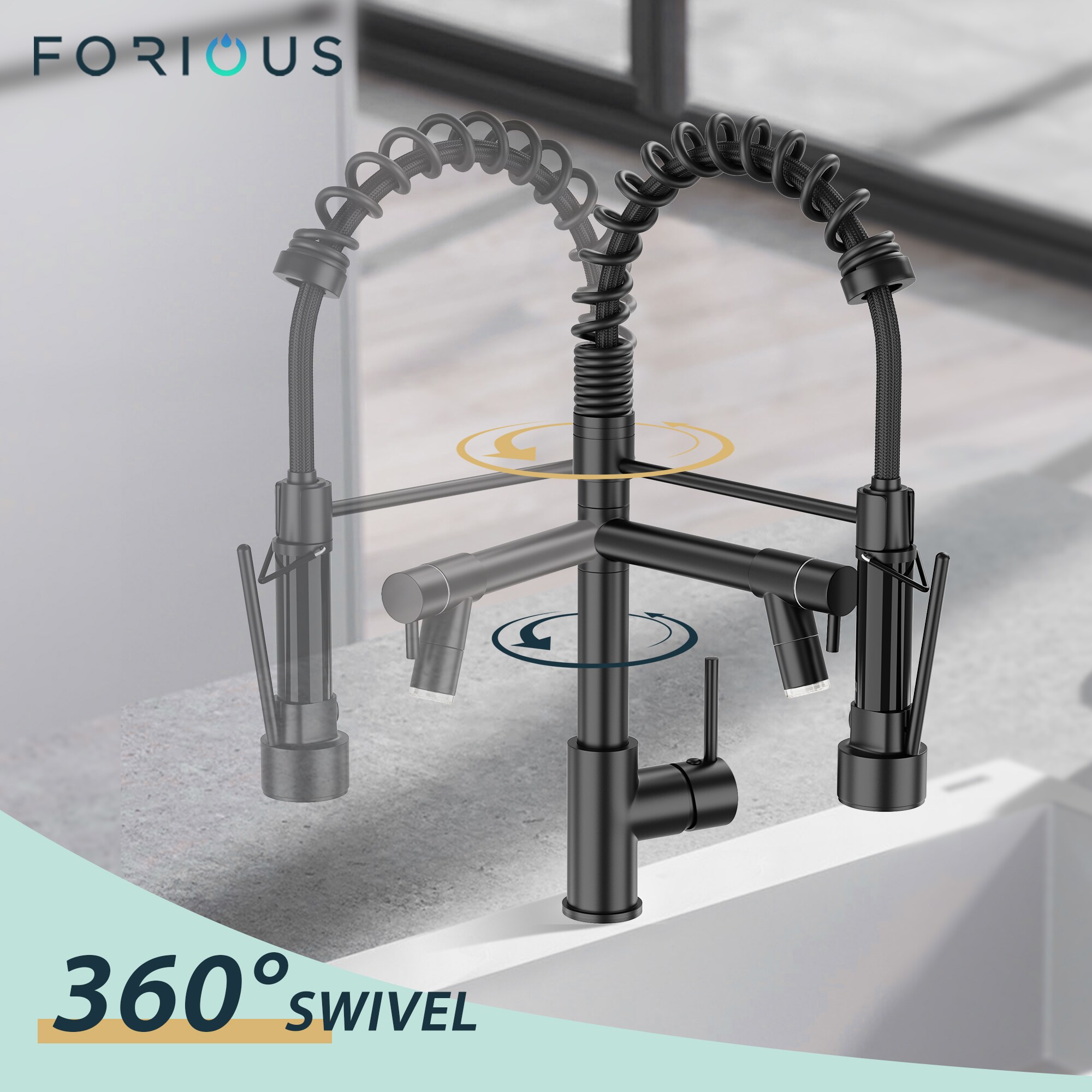 FORIOUS LL45000B-L Kitchen-Faucets - View #6