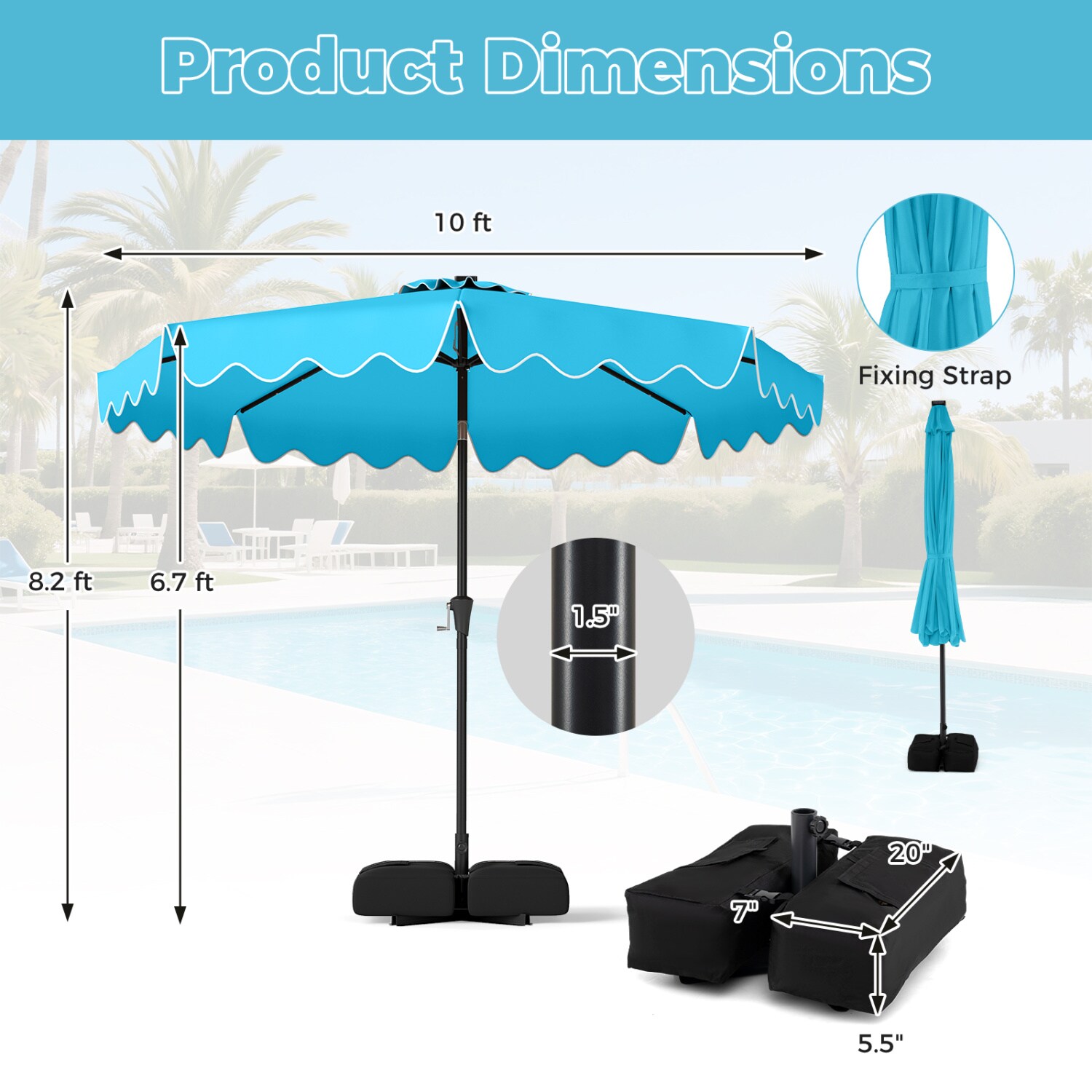 Slickblue D-CO-SL80231PN Umbrellas-2 - View #3