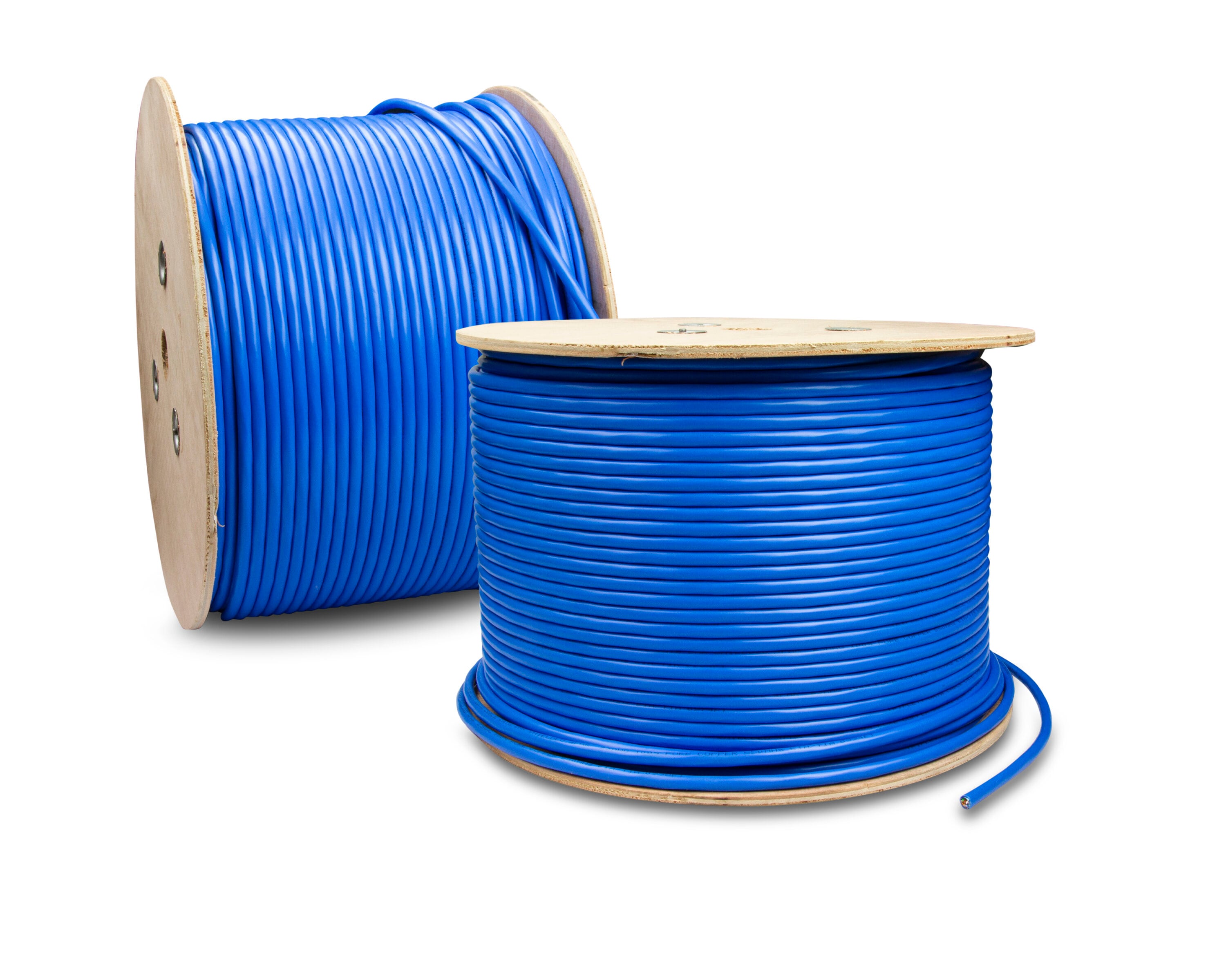 TRIPLETT 1000-ft 23 Cat 6 4 Communications Multipurpose Blue Data Cable Reel  in the Data Cable department at
