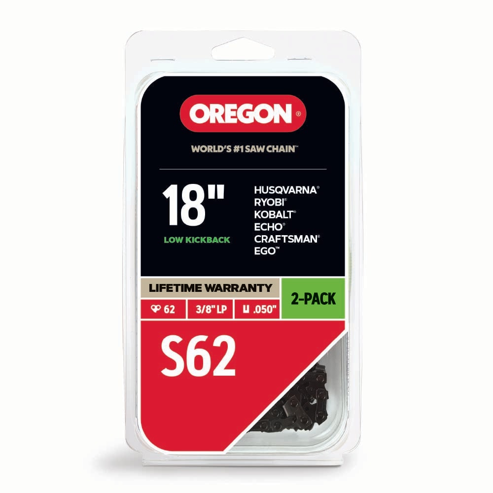 Oregon S62T 2 Pack 62 Link Replacement Chainsaw Chain For 18 in in