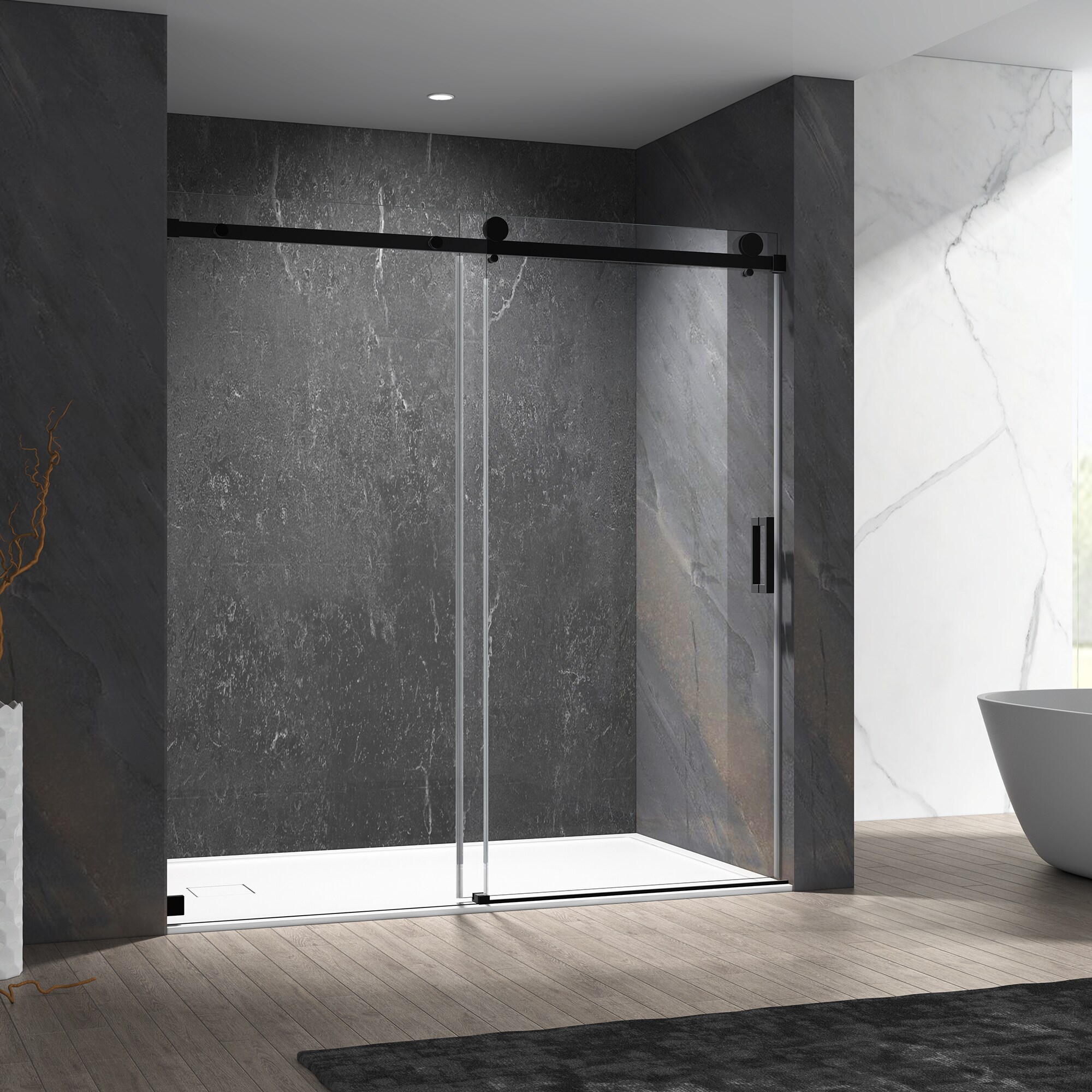 WELLFOR CV-SS05-6076BL Shower-Doors - View #2