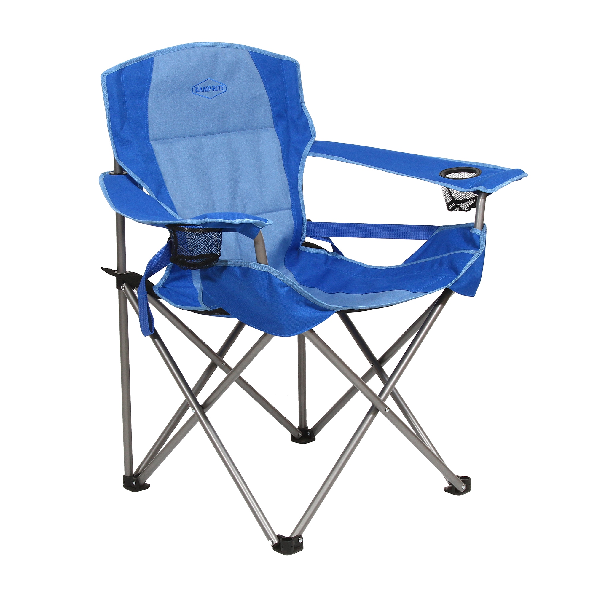 Wildaven Blue Folding Camping Chair (Adjustable and Carrying Strap/Handle  Included) in the Beach & Camping Chairs department at