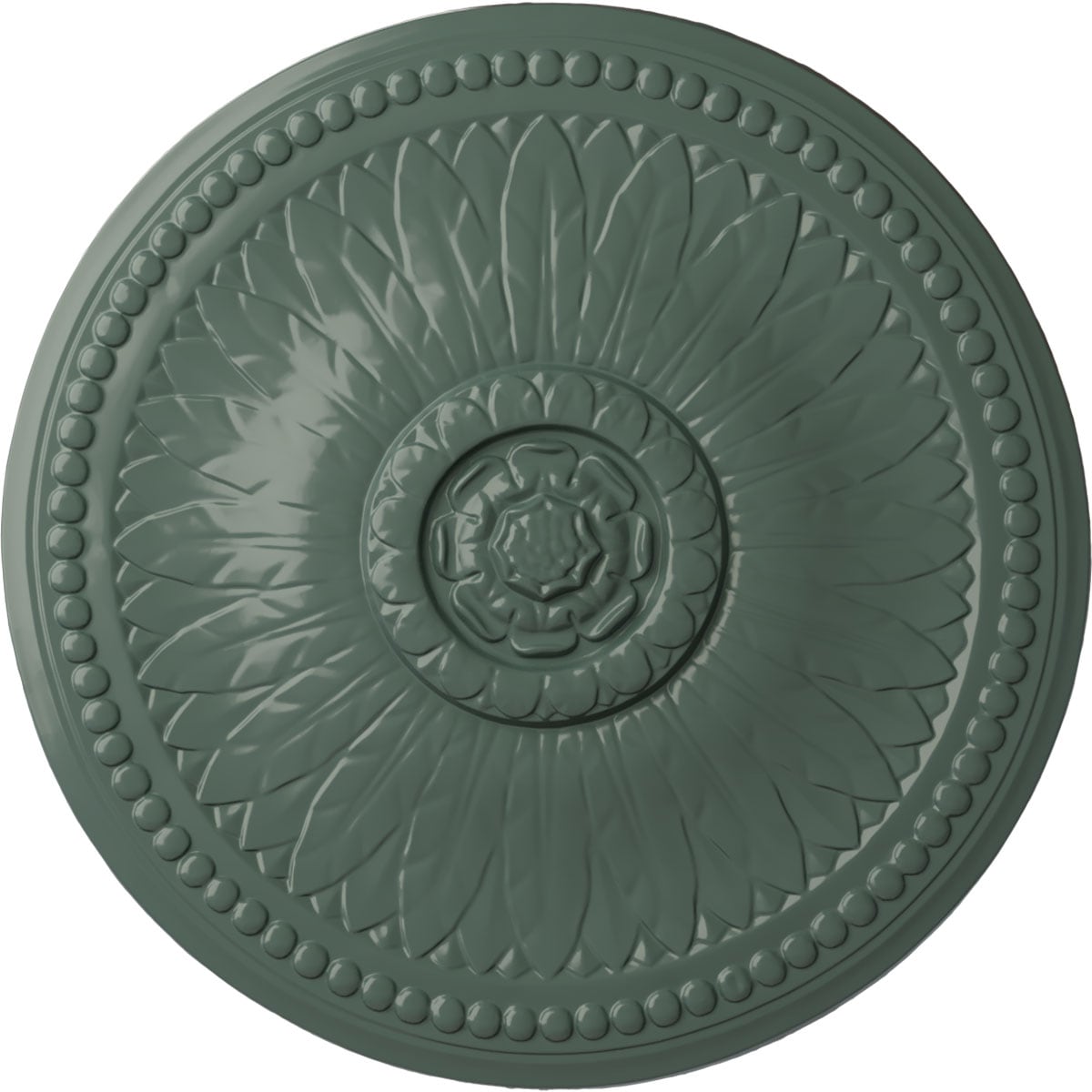 Ekena Millwork CM19BICBF Bailey 18.125-in W x 18.125-in L Painted Cloud Burst Polyurethane Whole Ceiling Medallion