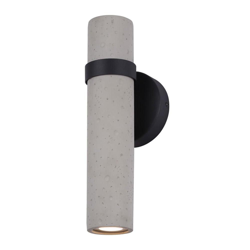 Canarm LOL577BK RIVO 13-in H Gray Hardwired Integrated LED Outdoor Wall Light