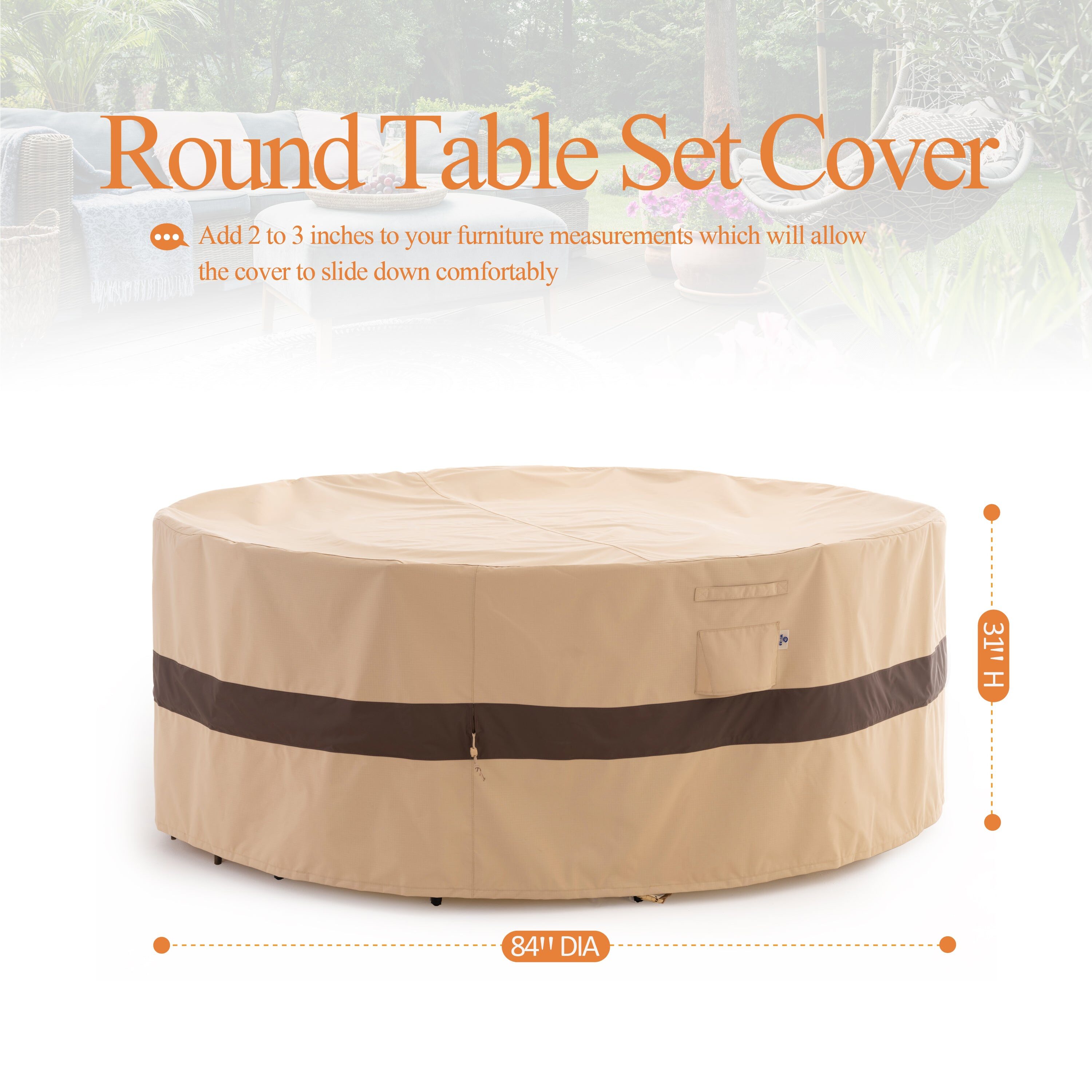 WJ-X3 WJ-X3-K58 Patio-Furniture-Covers - View #2