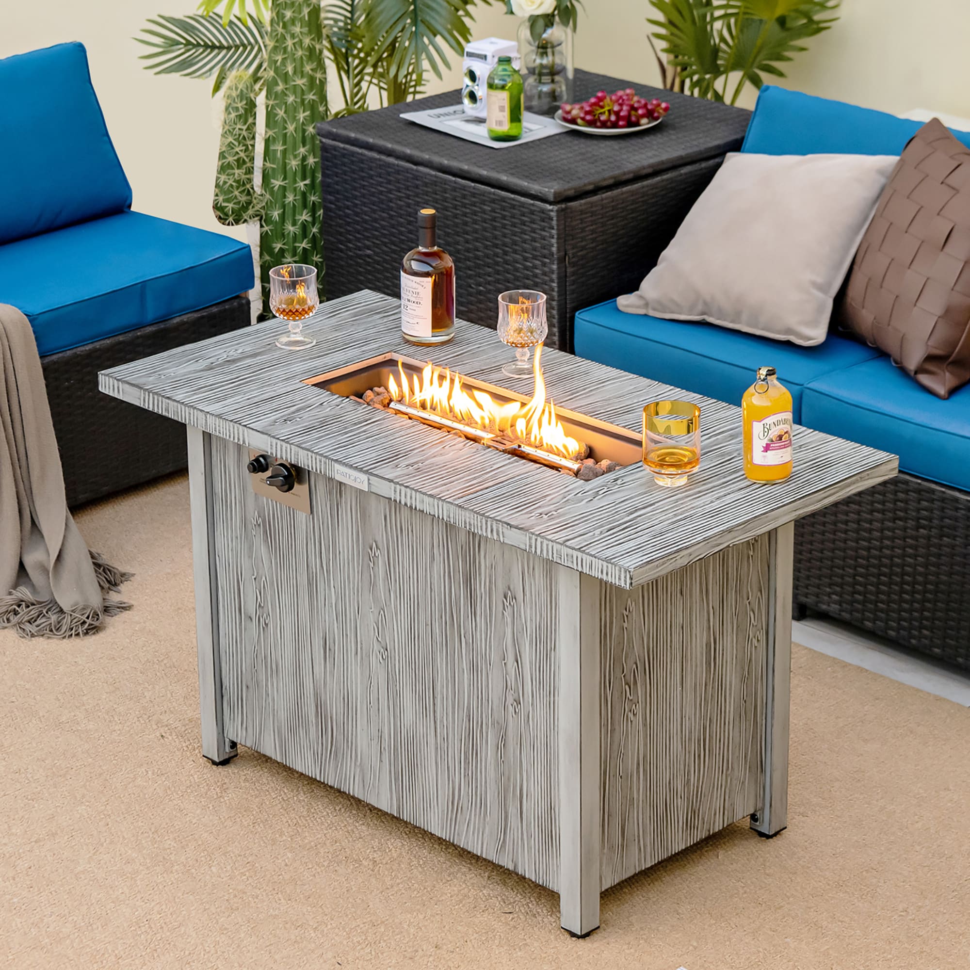 Costway NP10795GR Outdoor-Gas-Firepits - View #9