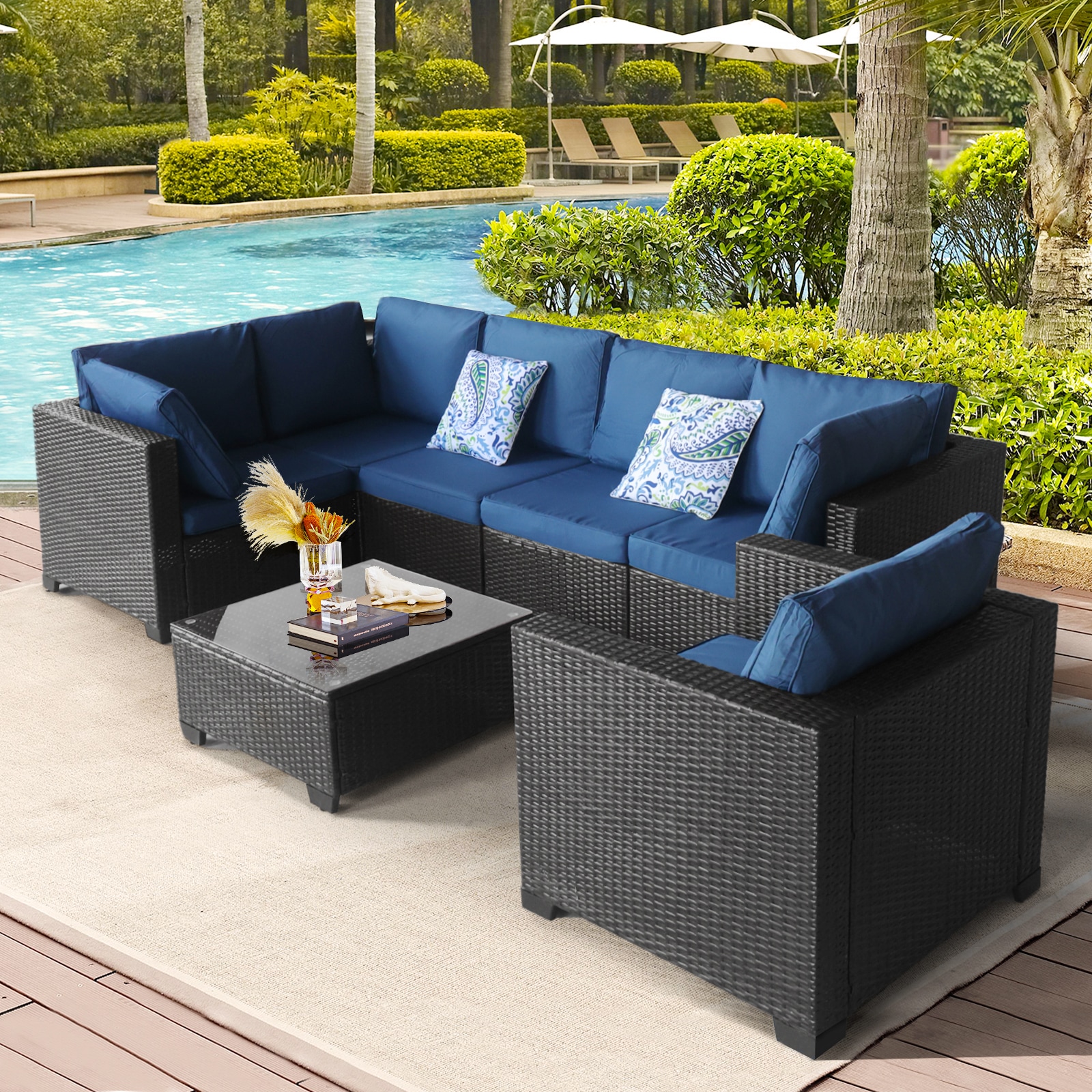 CASAINC CEW-HZ005-GR Patio-Conversation-Sets - View #4