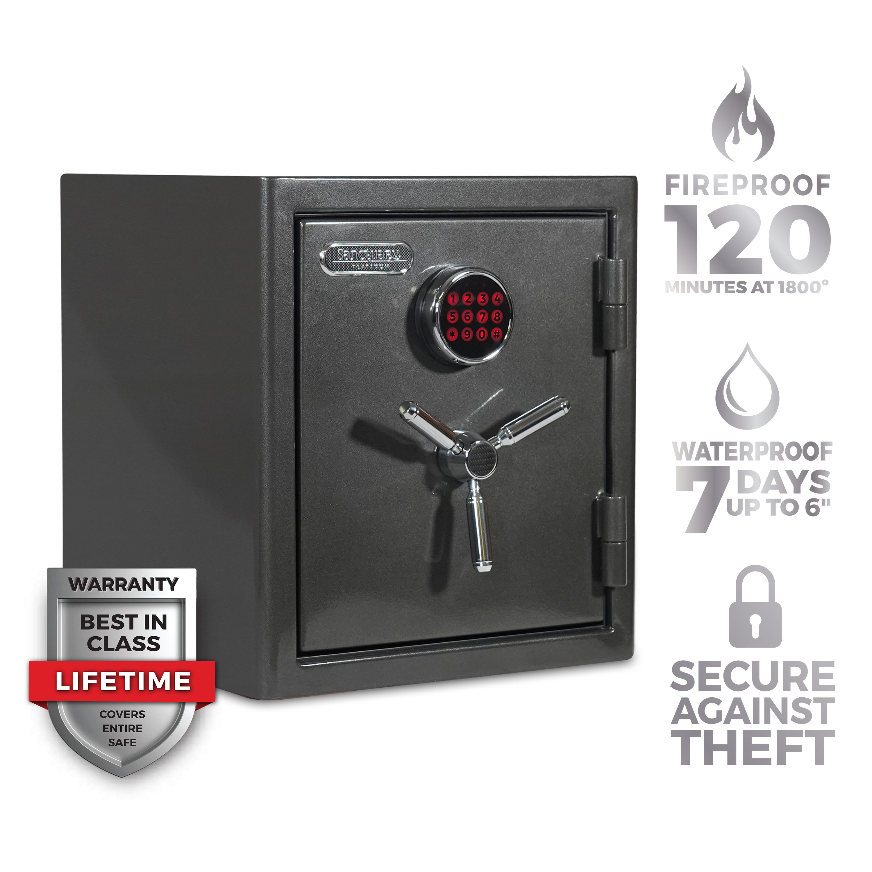 54-Key Deluxe Key Vault w/Combination Lock