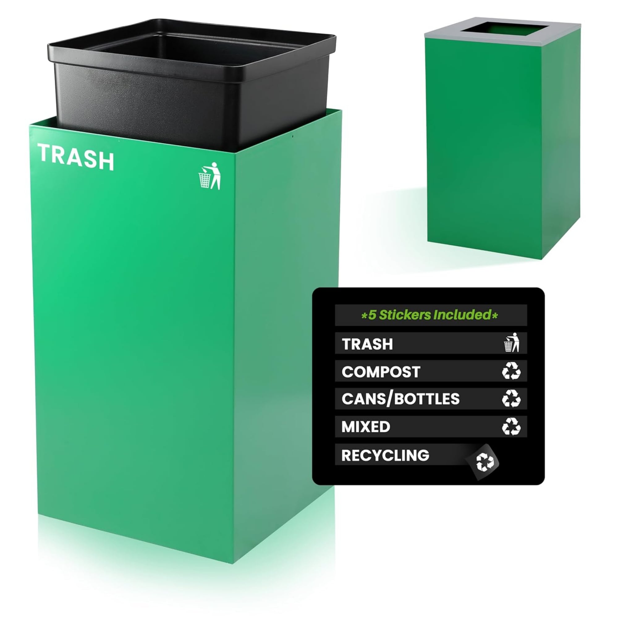 Alpine Industries ESNALH4450KITGRNMM Recycling-Bins - View #14