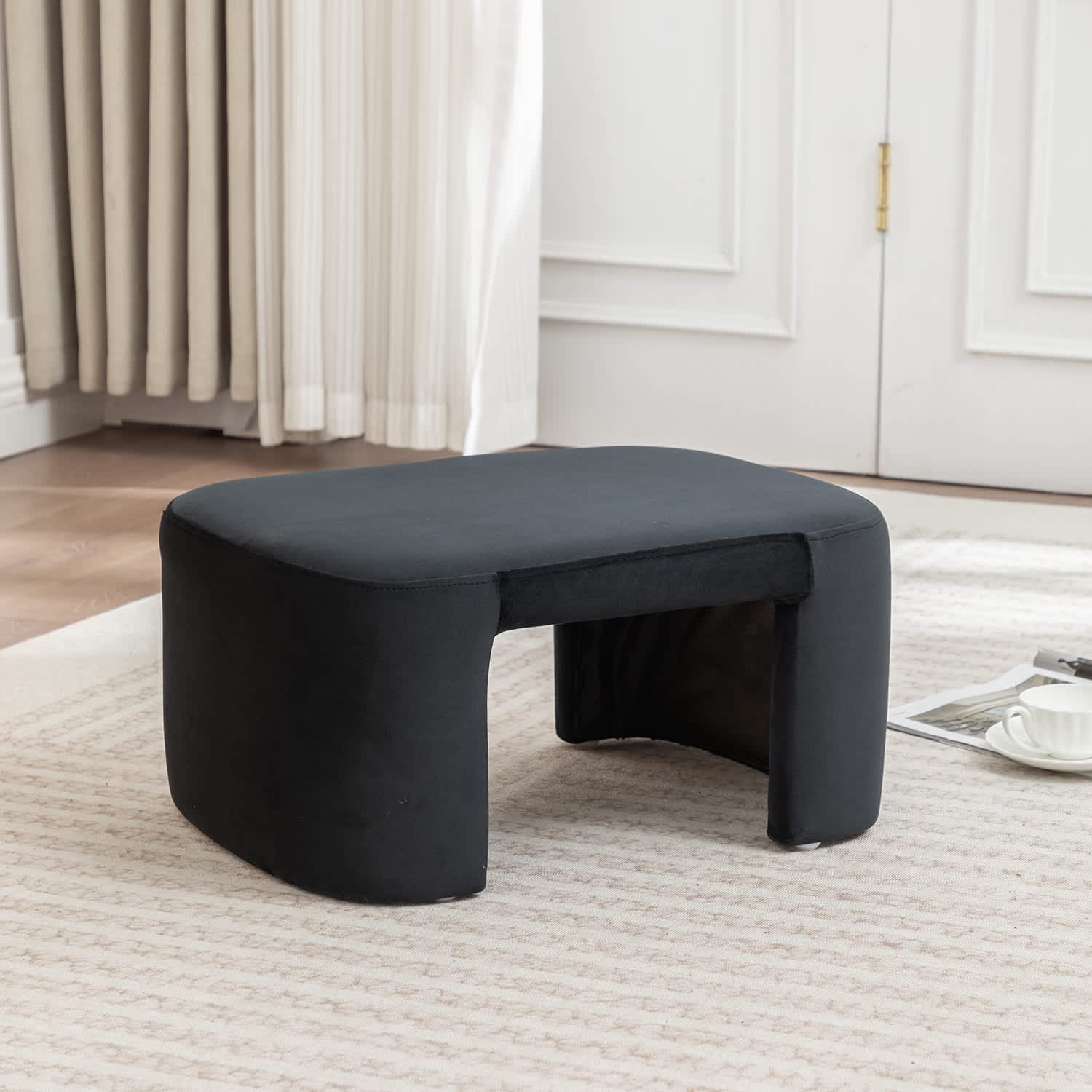 SEYNAR XY768BLACK Indoor-Ottomans - View #4