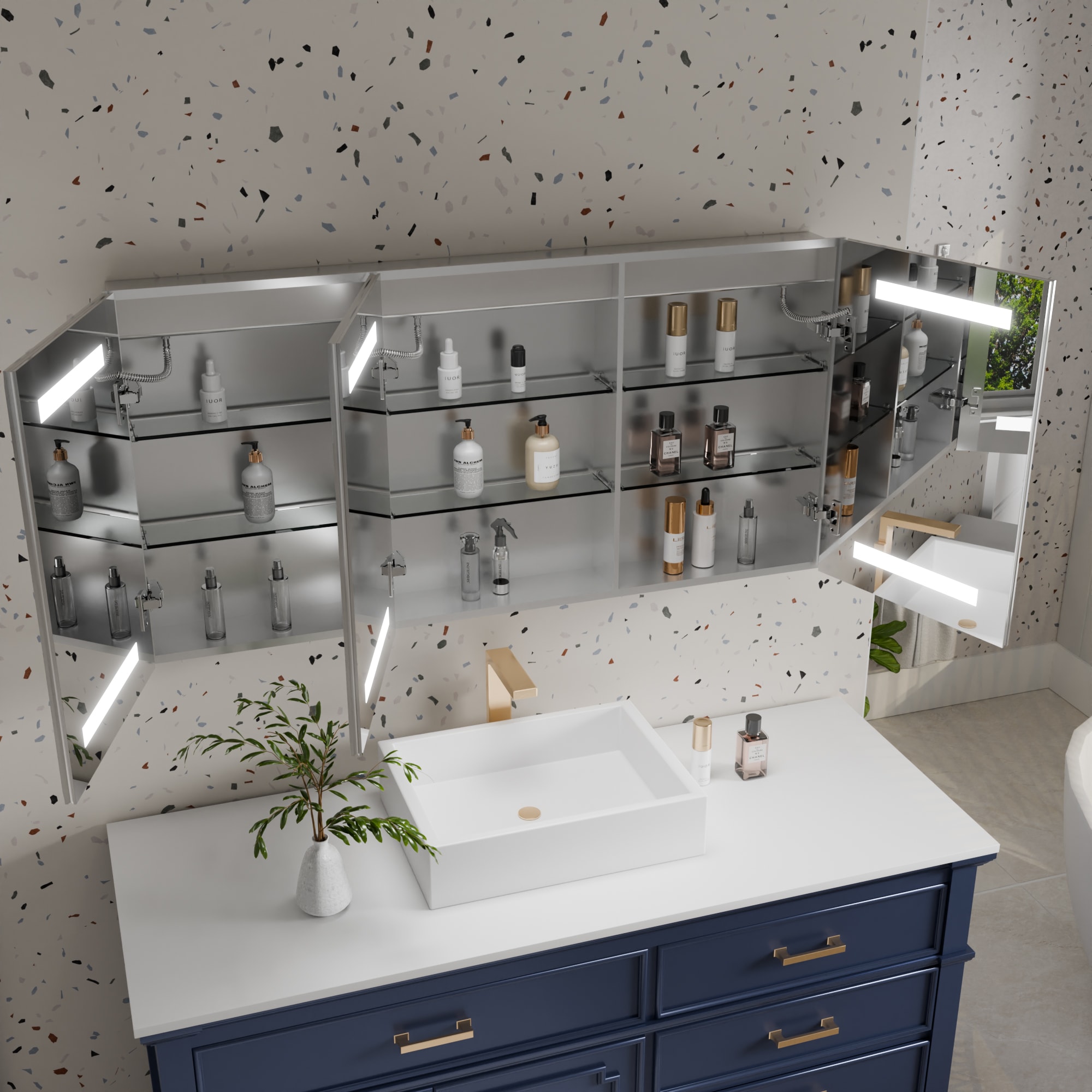 AAZJ BG-MCL3030 Bathroom-Medicine-Cabinets - View #3