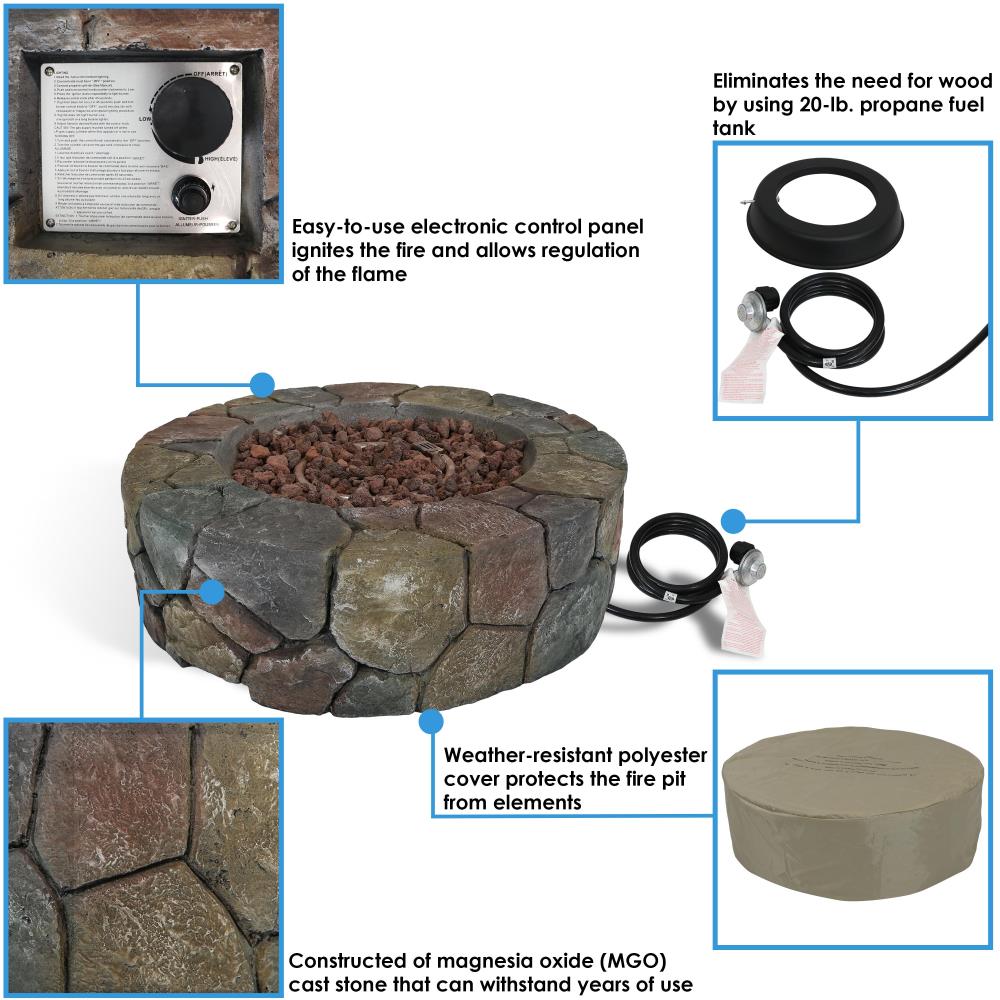 Sunnydaze Decor WAR-993 Outdoor-Gas-Firepits - View #3