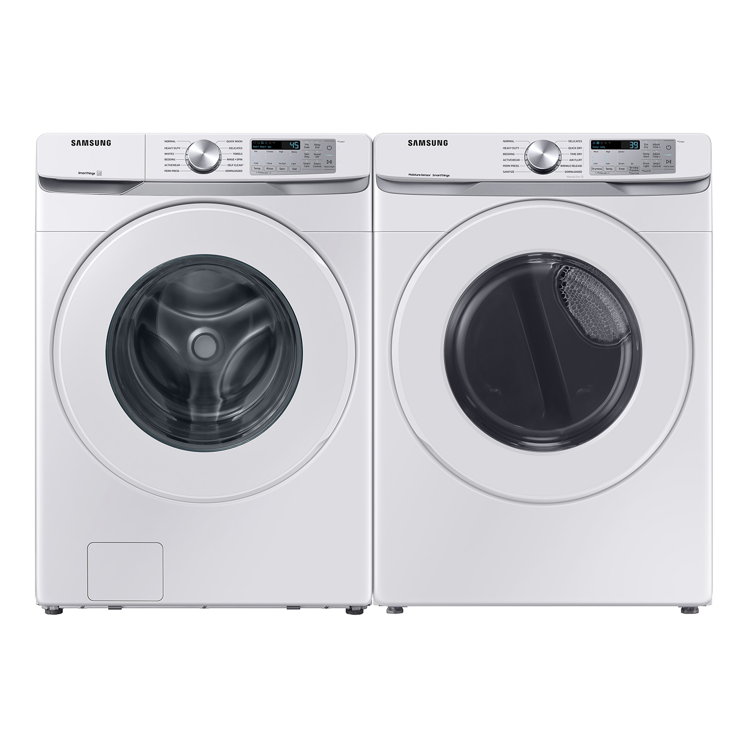 Samsung 7.5-cu ft Stackable Vented Smart Gas Dryer (White) in the Gas ...