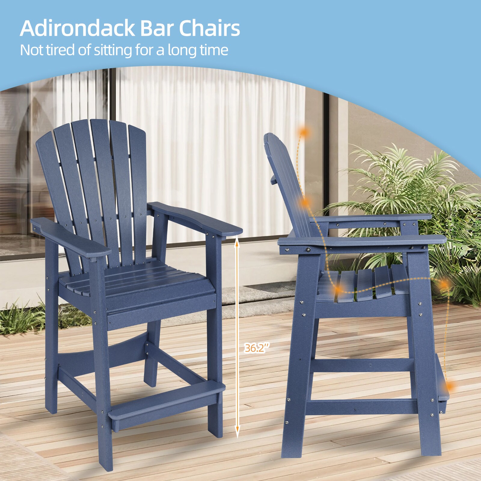 Aoodor A305-PBUBU Patio-Chairs - View #7
