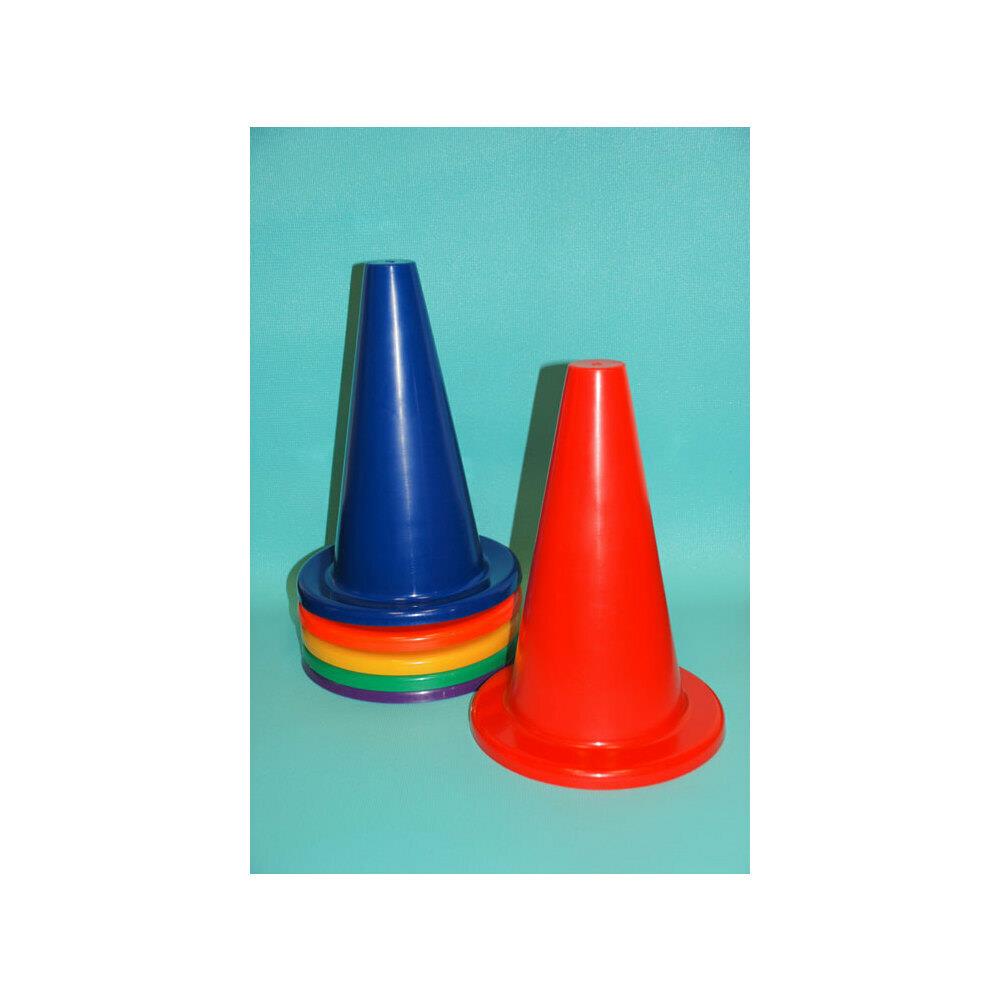  EVRR229 Everrich EVB-0027 12 -in Vinyl Cone with Round Base- Set of 6
