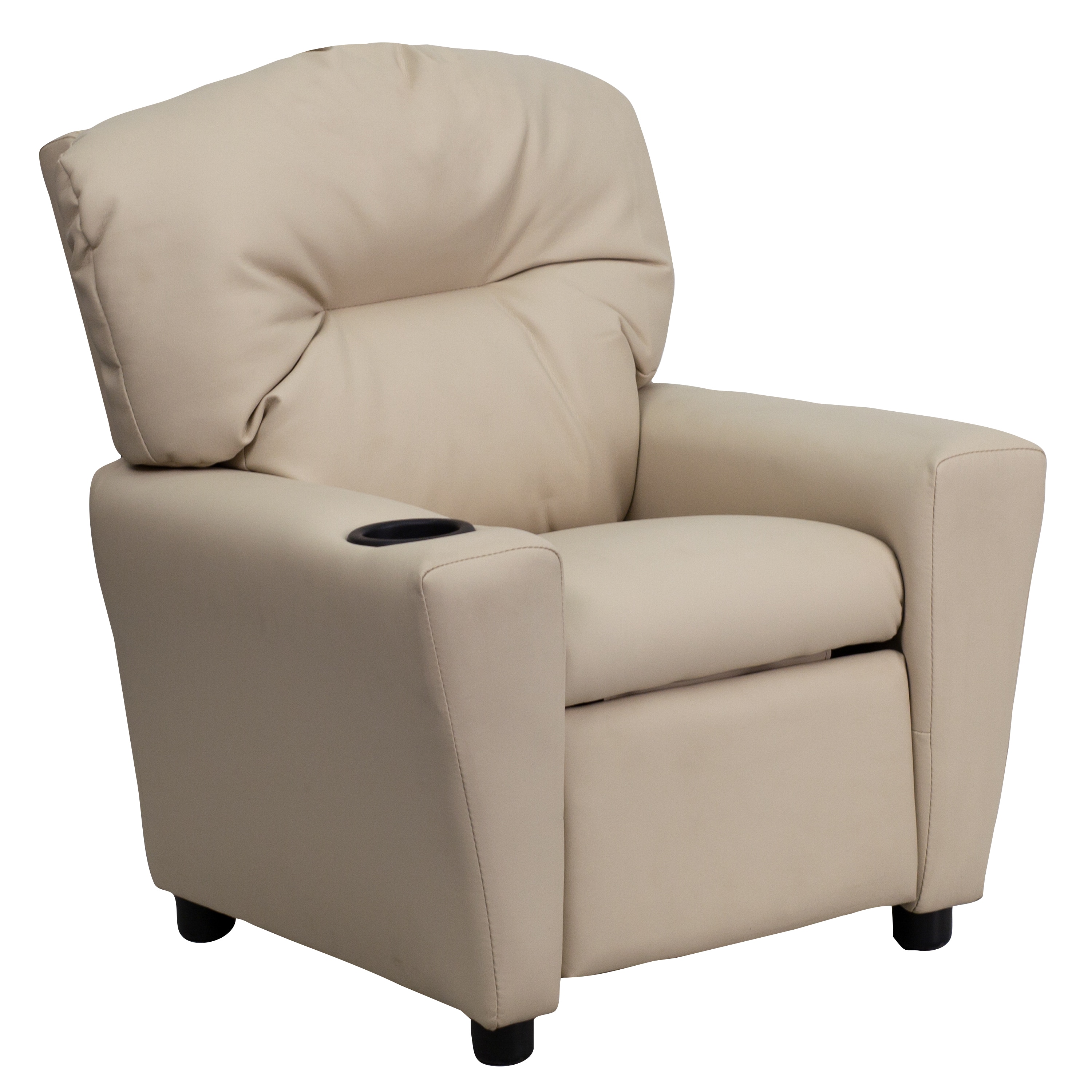 Flash Furniture 847254018081 28-in Beige Vinyl Upholstered Kids Accent Chair