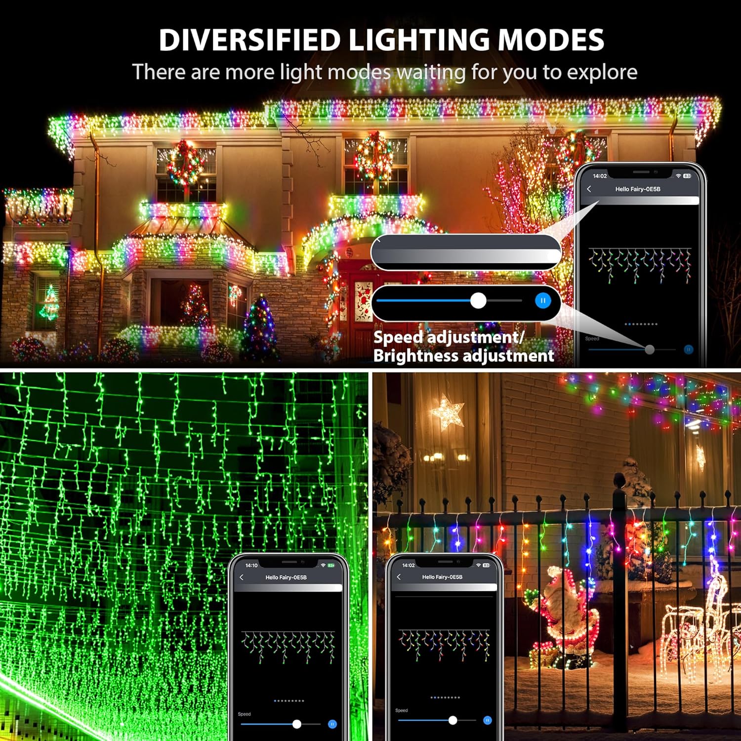 Avacube AVC-ABSL94-33FT Christmas-Icicle-Lights - View #4