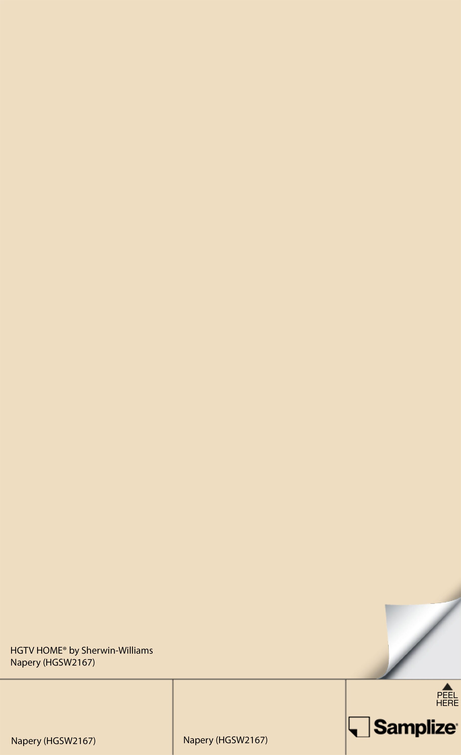 Samplize HGSW-(HGSW2167)-12 Napery Hgsw2167 Peel and Stick Paint Sample (9-in x 14-3/4-in)