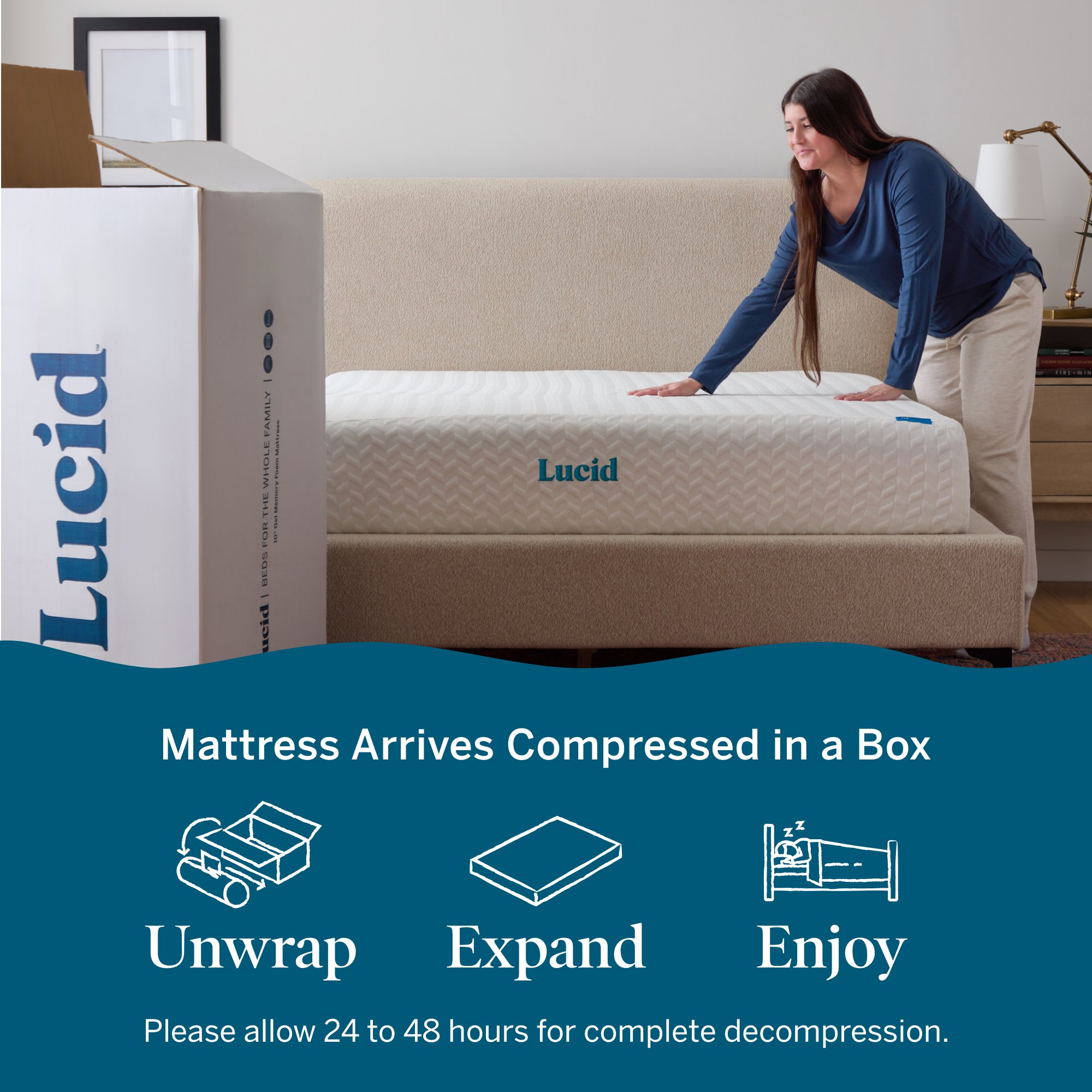 LUCID Comfort Collection LUCC10KK45MF Mattresses-Boxsprings - View #6