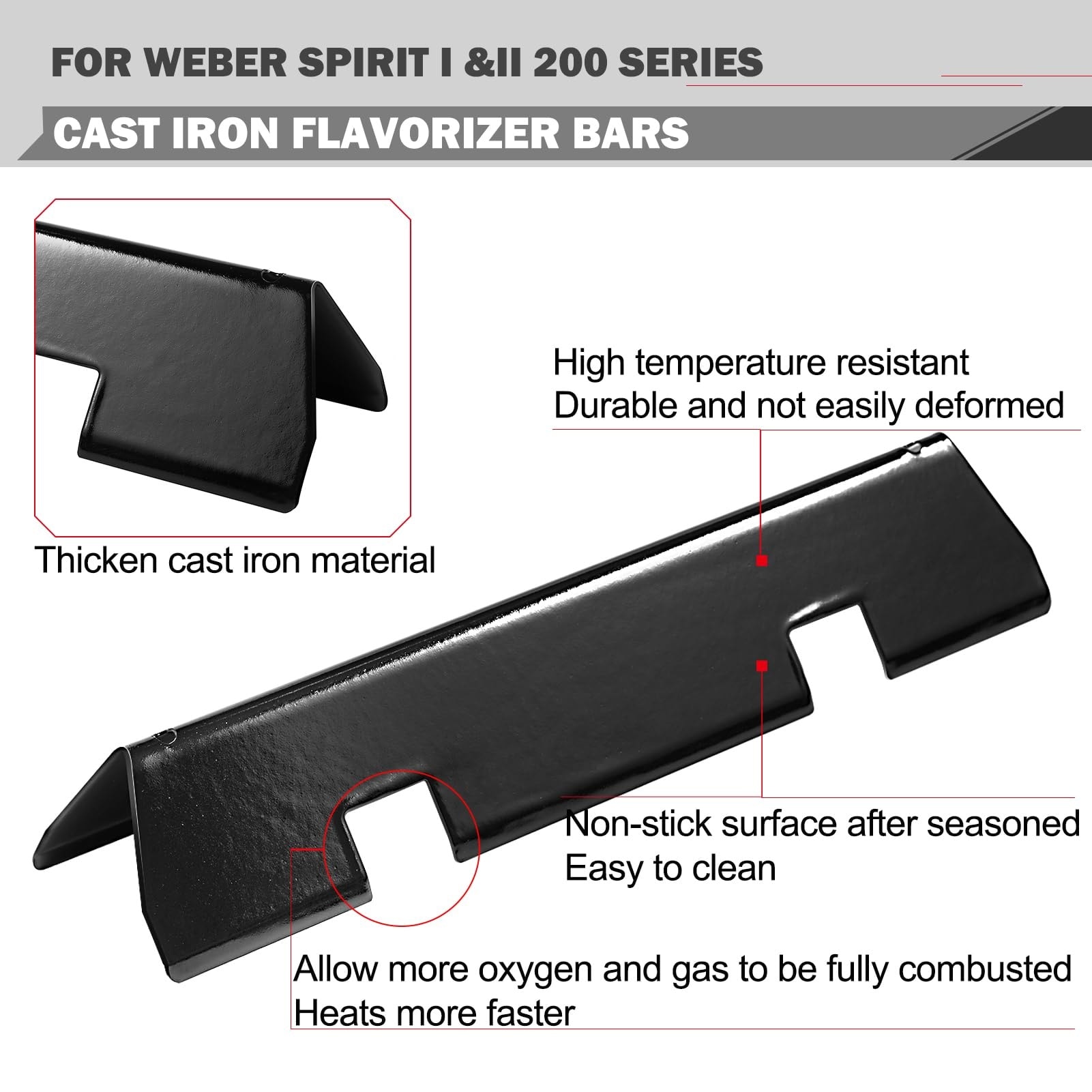 Angel Sar L2MJA413GCG16 Gas-Grill-Cookgrates-Warmracks - View #5