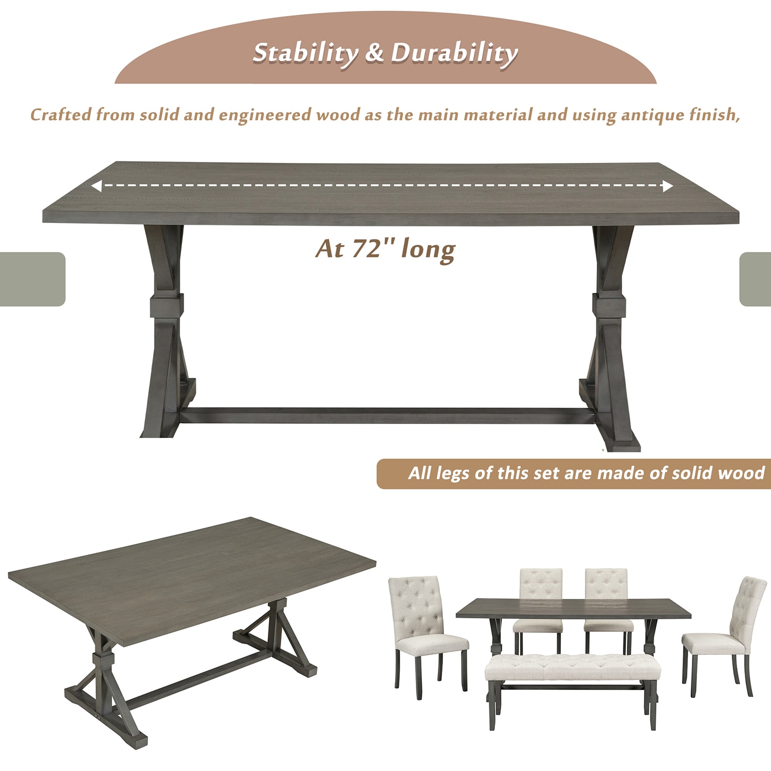 SINOFURN SYA010258GY Dining-Sets - View #6