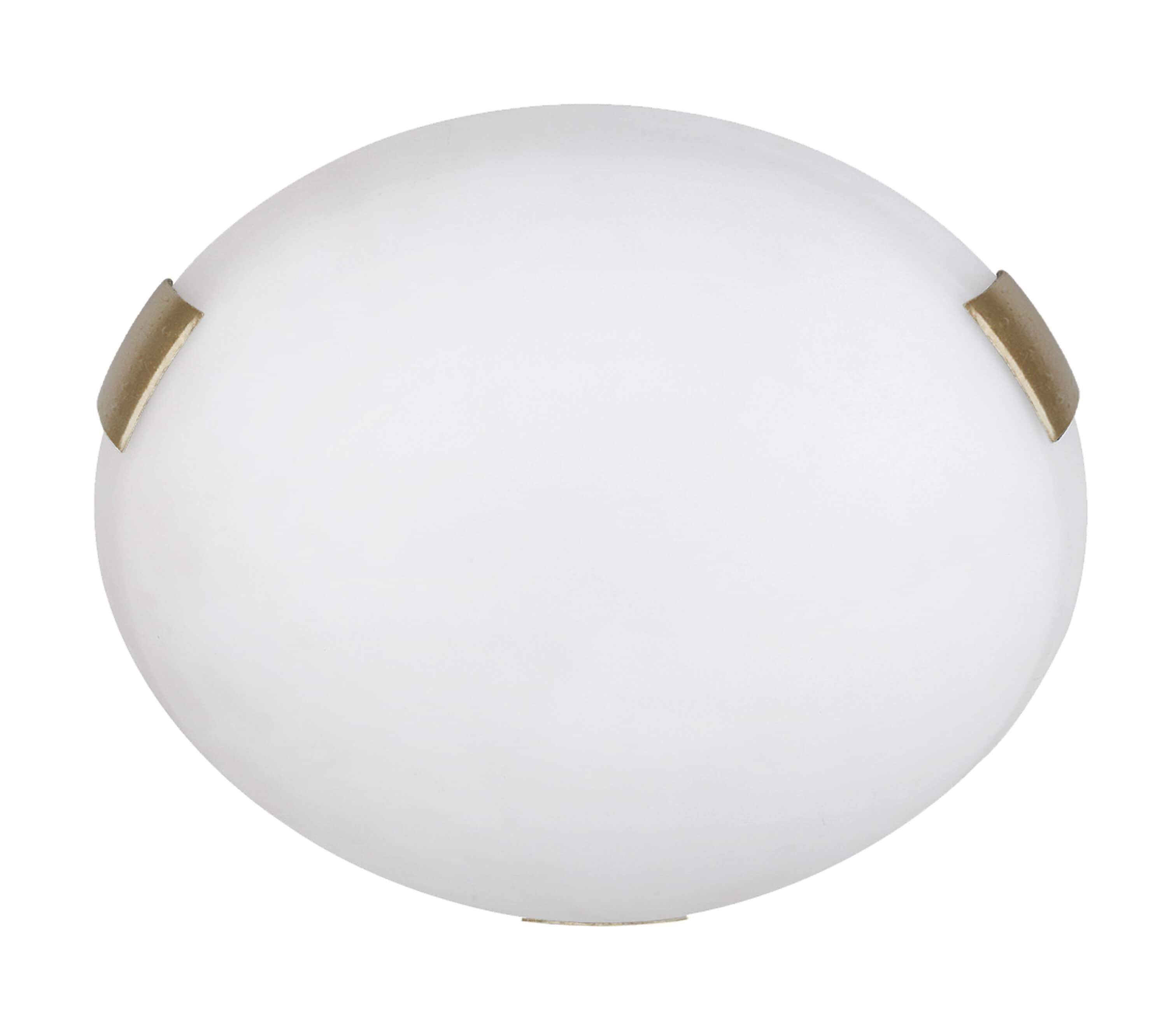 Whitfield Lighting FM389-12GL Charlie 2 -Light 12-in Gold Flush Mount Light