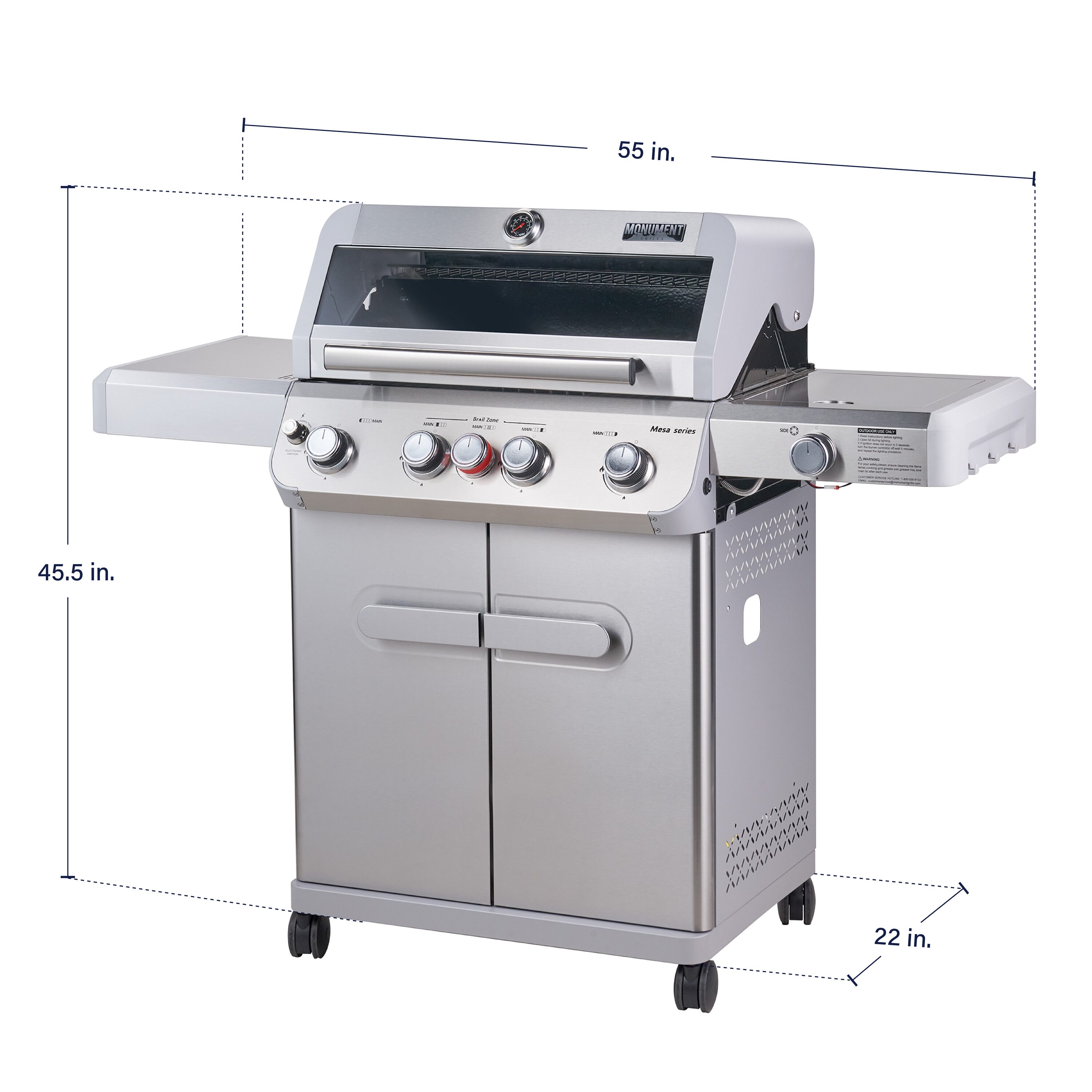 Monument M405BZ Gas-Grill - View #3