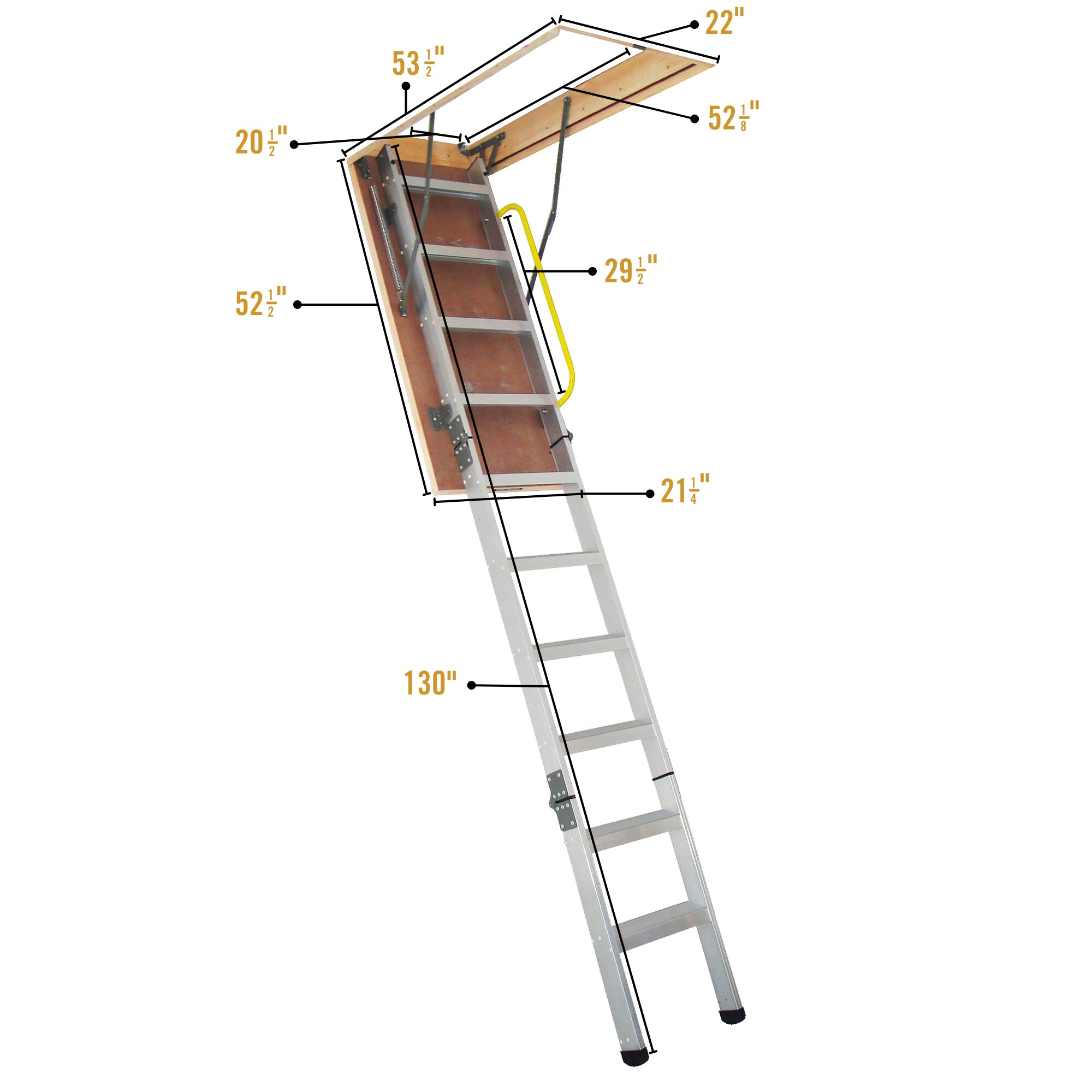 Nuvo Iron ALA225X54 Attic-Ladders - View #7