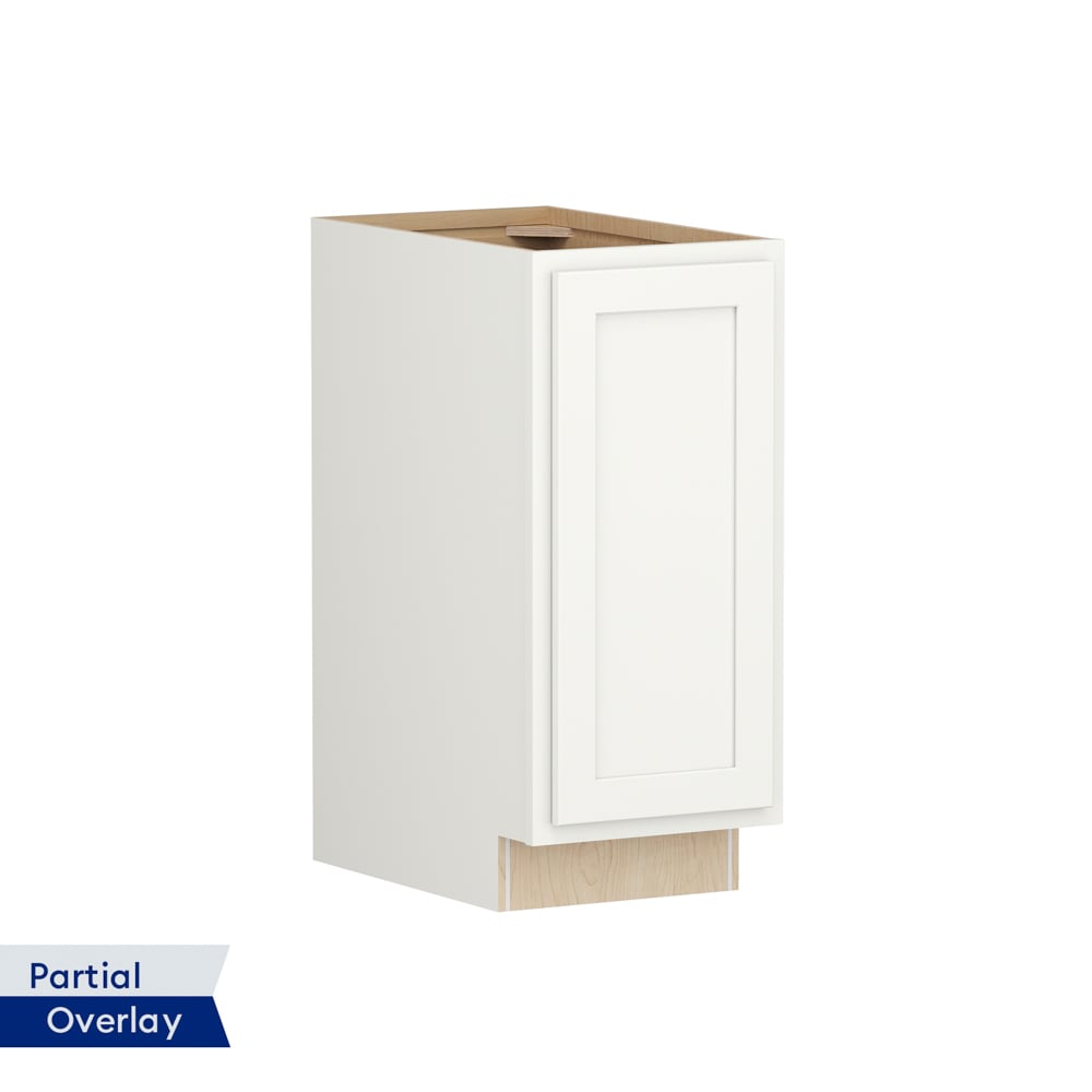 Shenandoah PRO Express Breckenridge 15-in W x 34.5-in H x 24-in D Linen Partial Overlay Maple 3-Drawer Base Fully Assembled Plywood Cabinet (Recessed Panel Style)