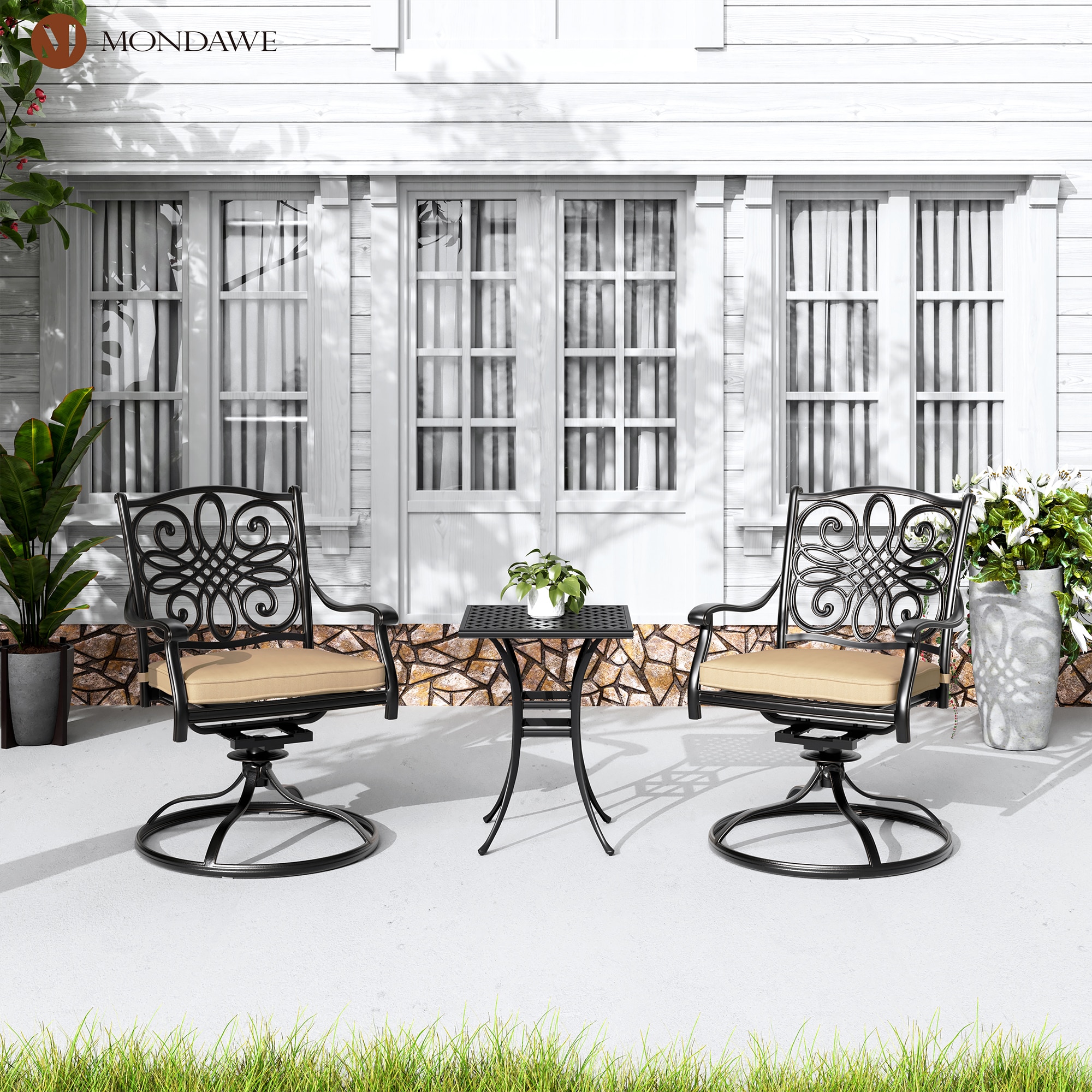 Mondawe 21OD011025BE Patio-Chairs - View #2