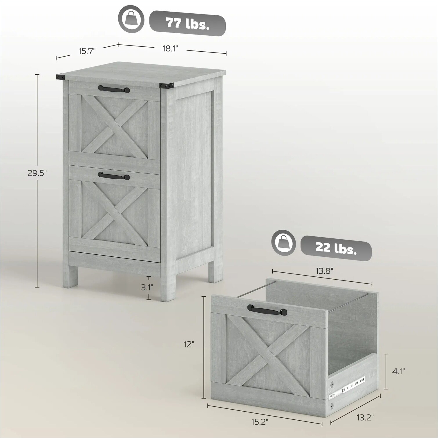 Watnature 3CX09DZEMNP9 Filing-Cabinets - View #2
