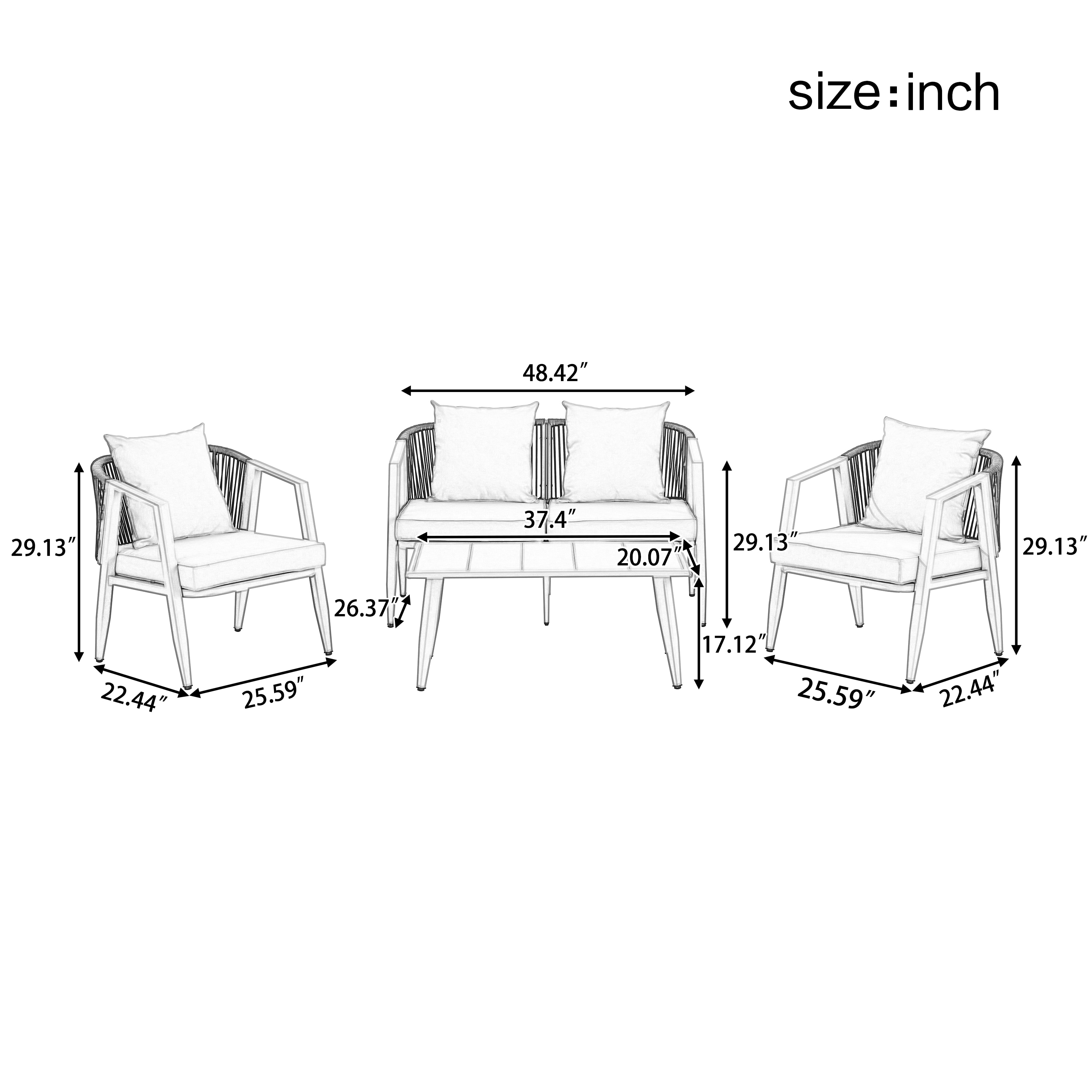 ModernLuxe L-WY000439AAE Patio-Conversation-Sets - View #3