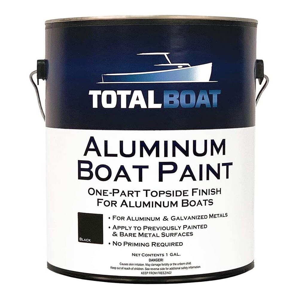 TotalBoat Aluminum Boat Paint Black-Gallon Topside Paint Matte Black ...