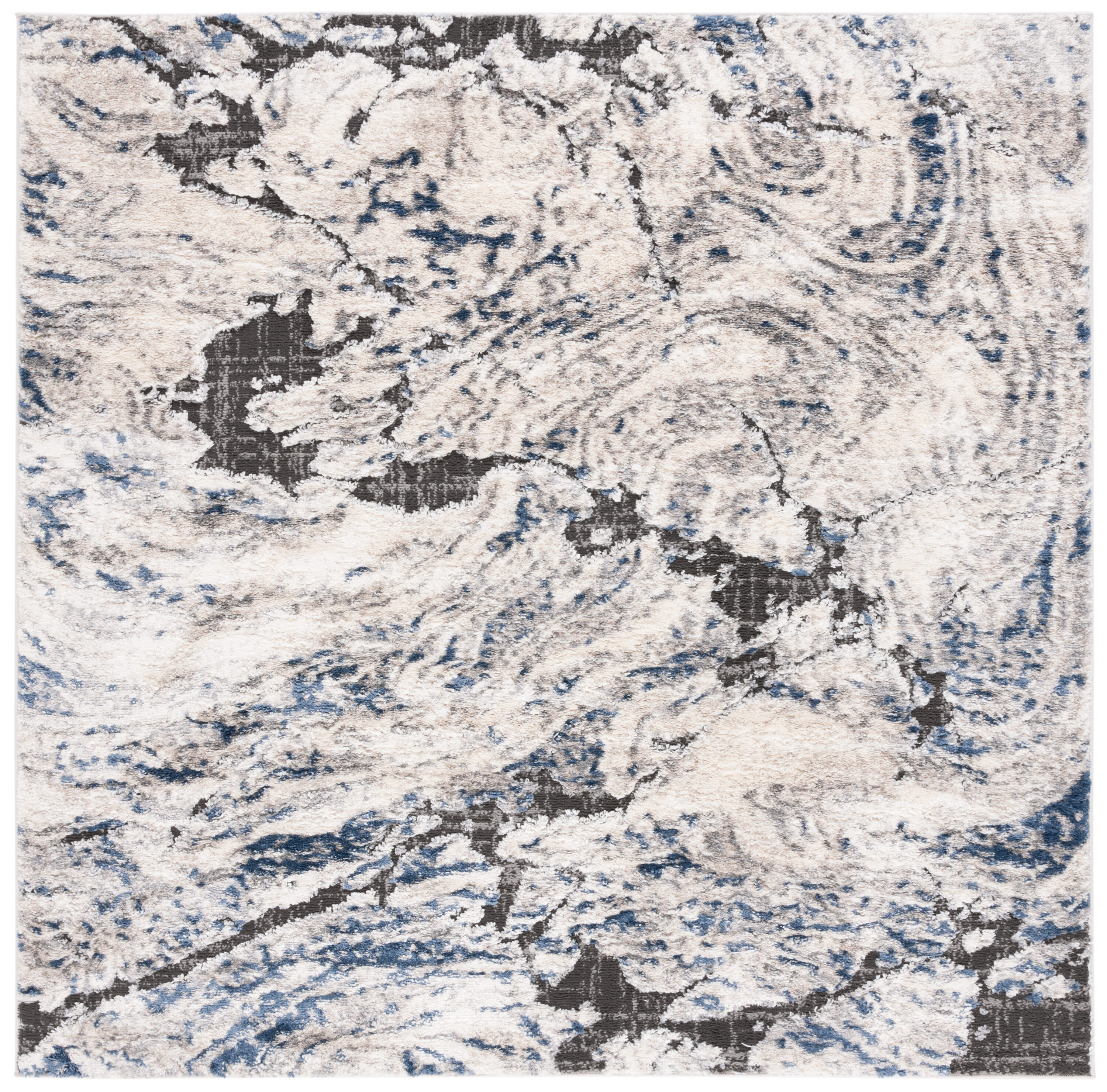 Petra 102A Ivory/Blue 7 X 7 Area Rug
