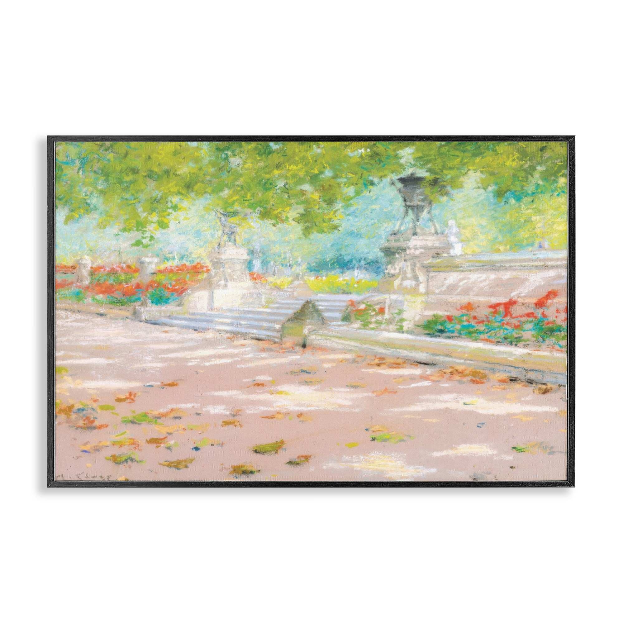 Stupell Industries BT-791-FR-12X18 Summer Sunlight in Park Framed Giclee design by LSR Design Studio