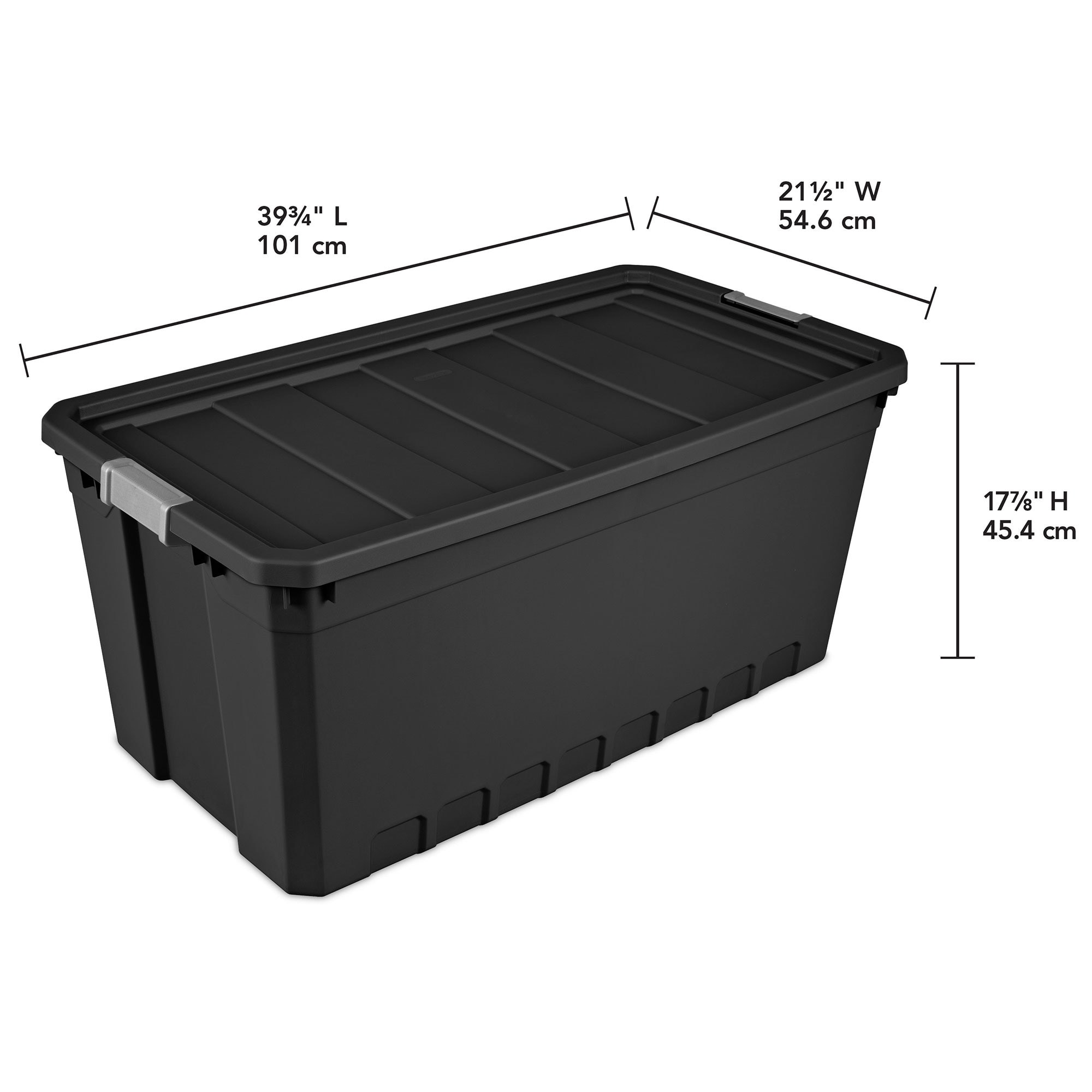 Sterilite Plastic 50 Gal. Storage Locker Black 