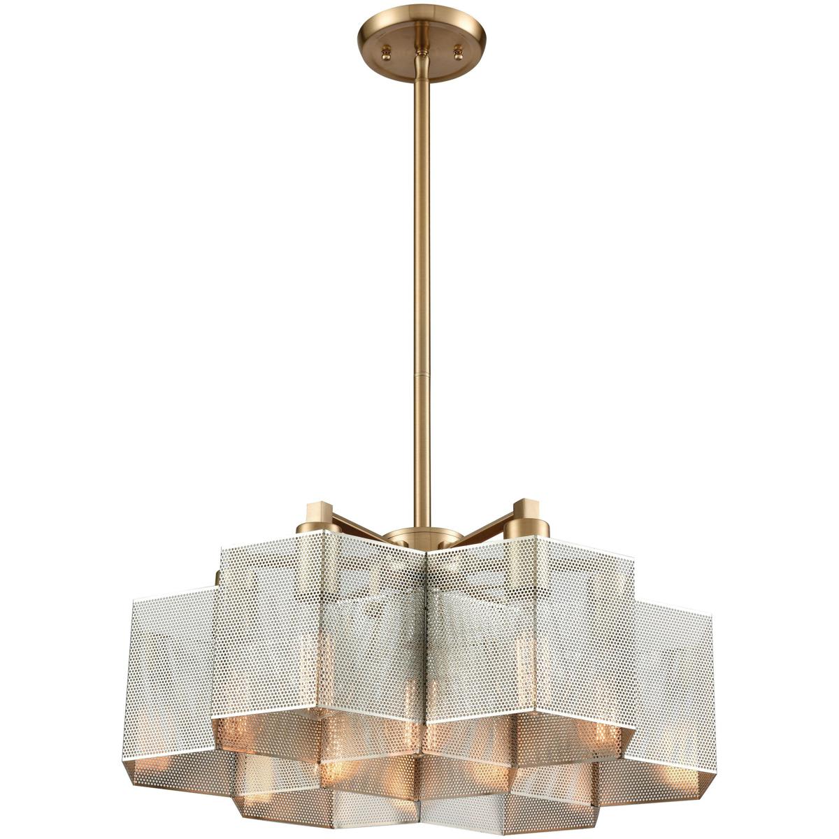 Atlas Lighting and Home CL11130-BS Compartir Chandelier Satin Brass ...