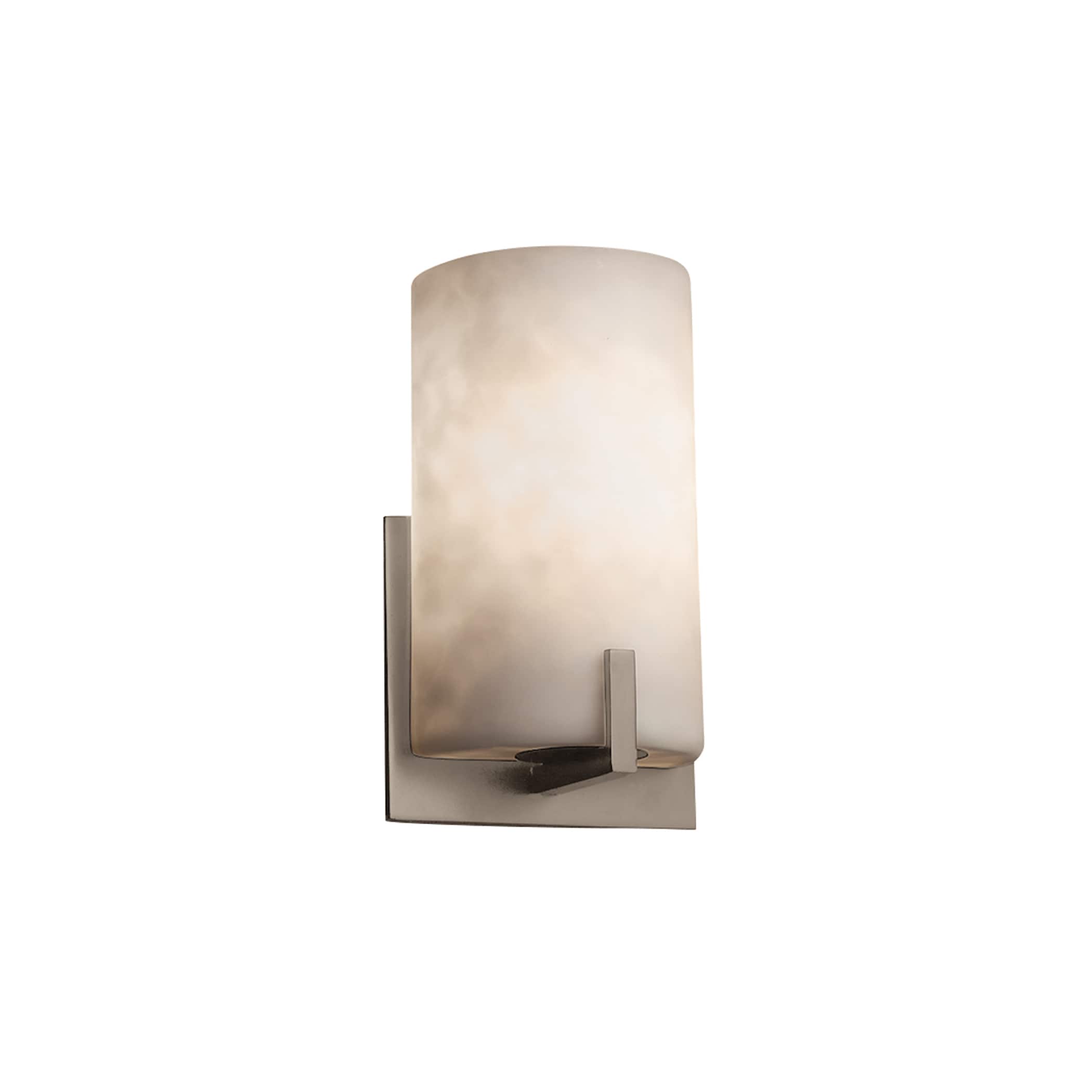 Justice Design Group CLD-5531-NC-LED1-700 Clouds 5.5-in W 1-Light Brushed Nickel Transitional LED Wall Sconce