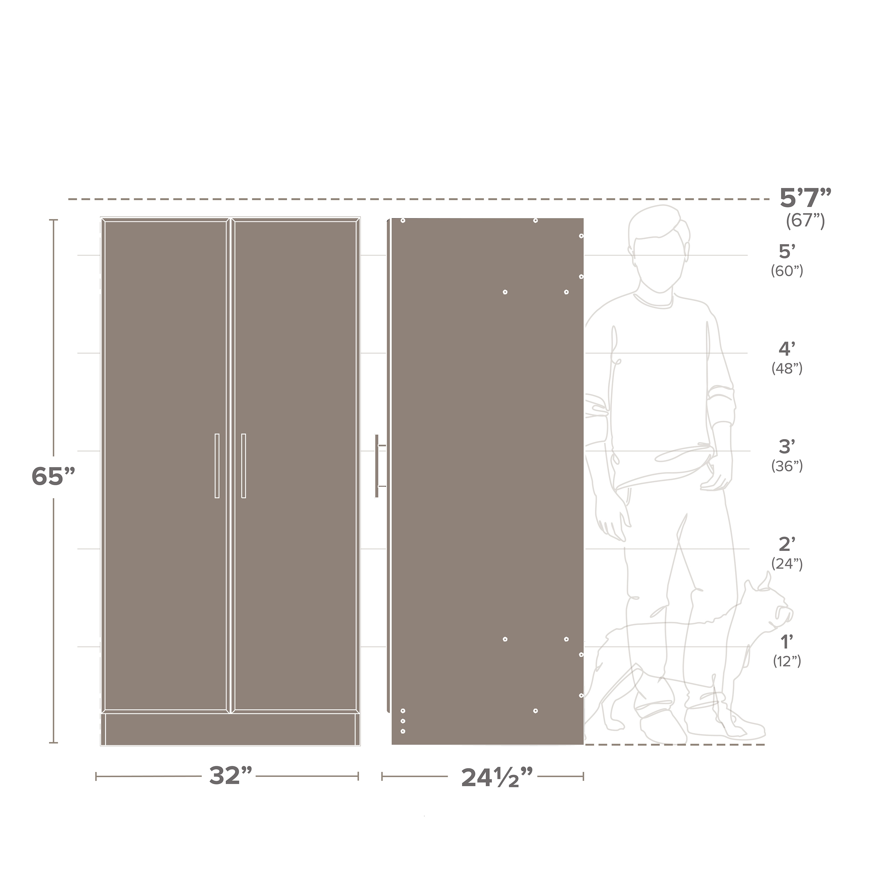 Prepac BEW-3264 Utility-Storage-Cabinets - View #3