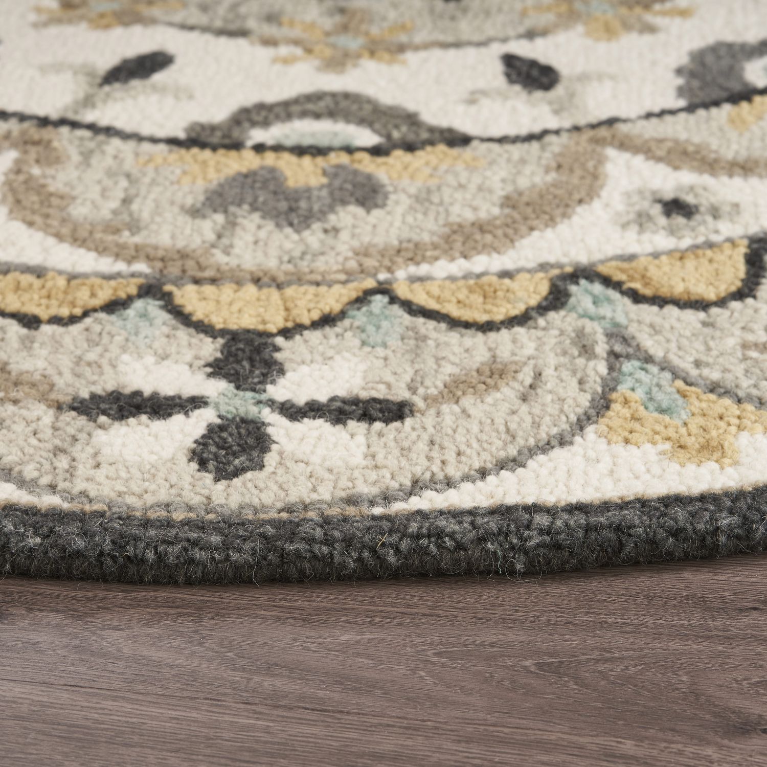 LR Home DAZZL54100IGY60RD rugs - View #3
