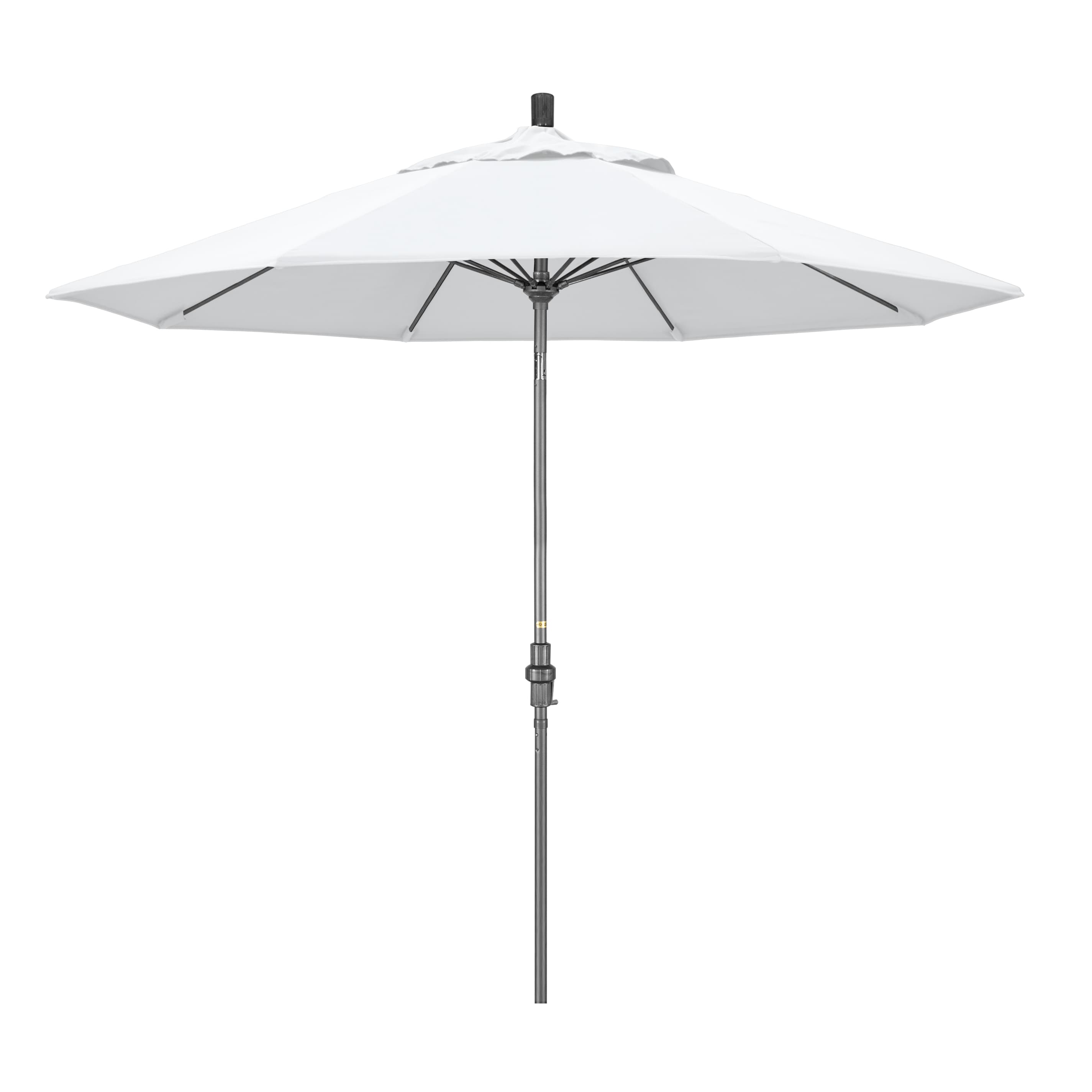 California Umbrella GSCUF908010-5404 9-ft Aluminum White Auto-tilt Market Patio Umbrella