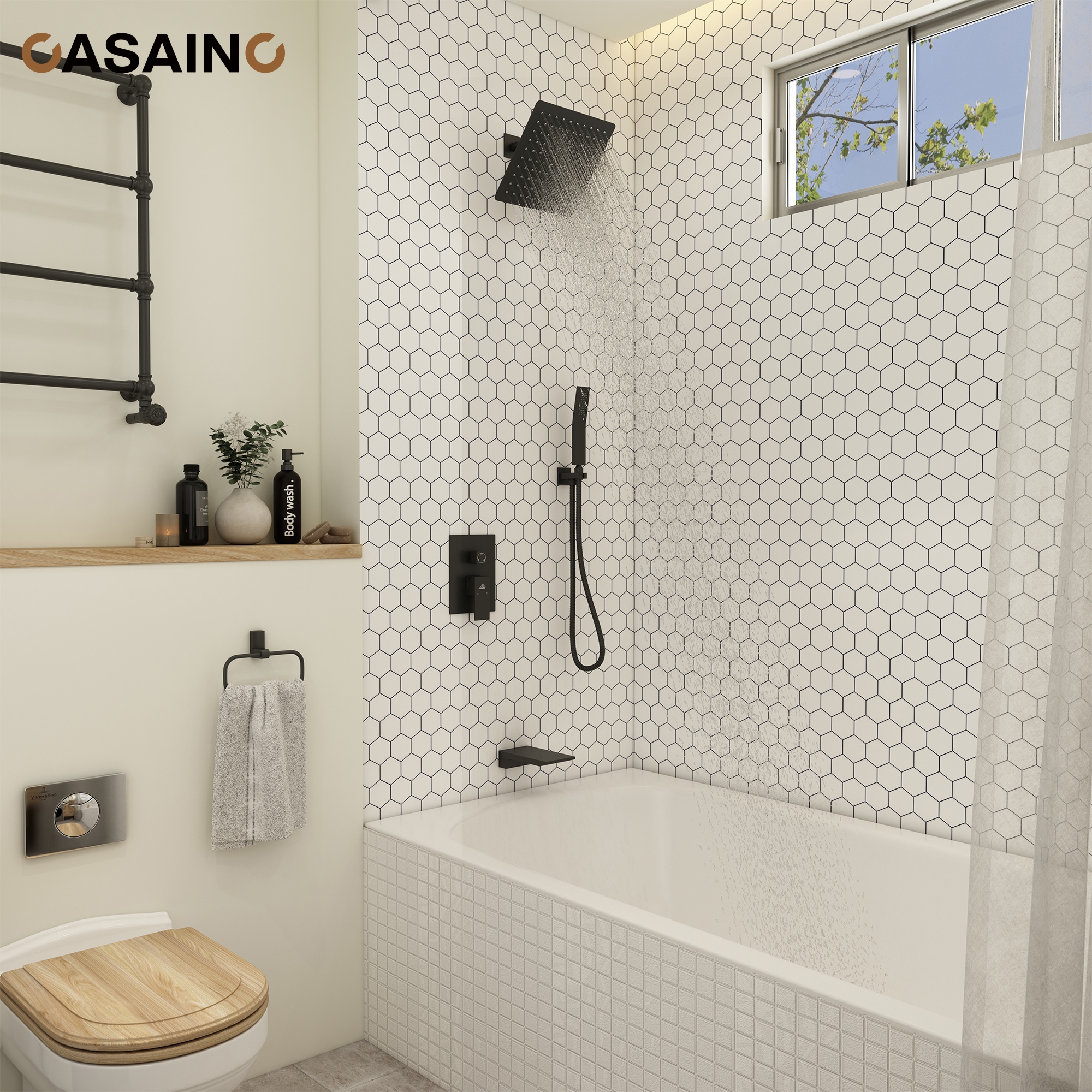 CASAINC MCS182-12MB Showerhead-Bar-Panels - View #3