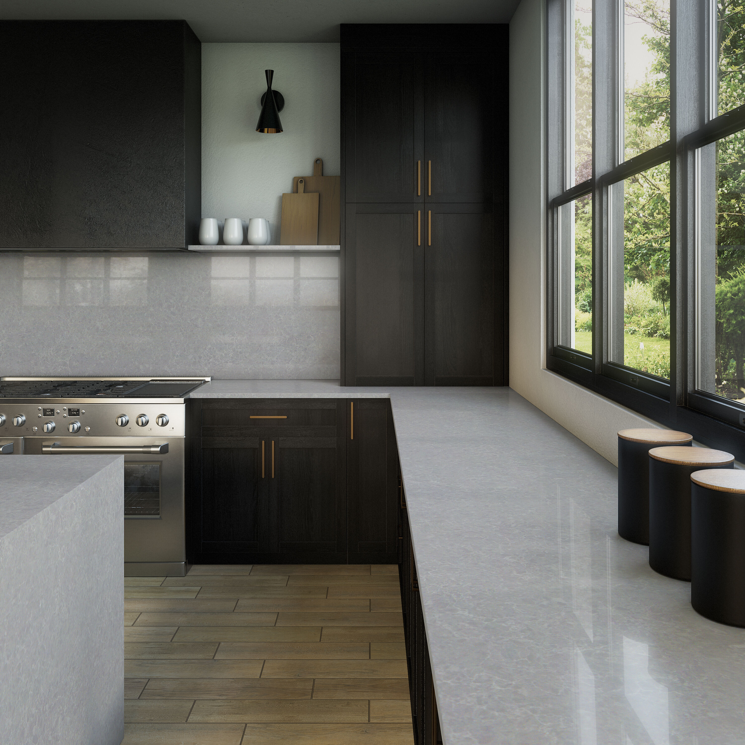 ONE Quartz OQ58SLBM11/4X1L Countertop-Samples - View #3