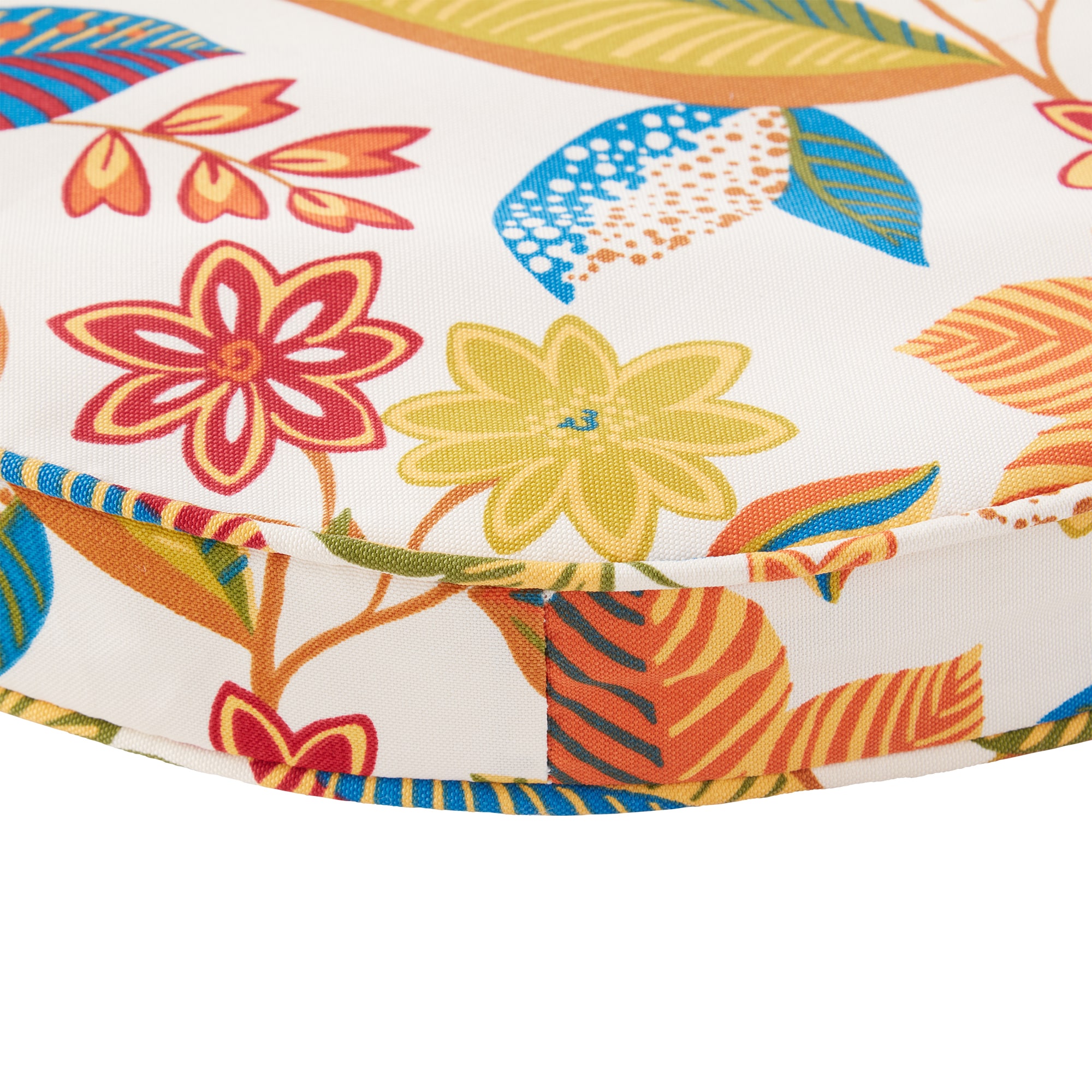 Esprit Floral 18" Round Outdoor Adirondack Chair Pad Set